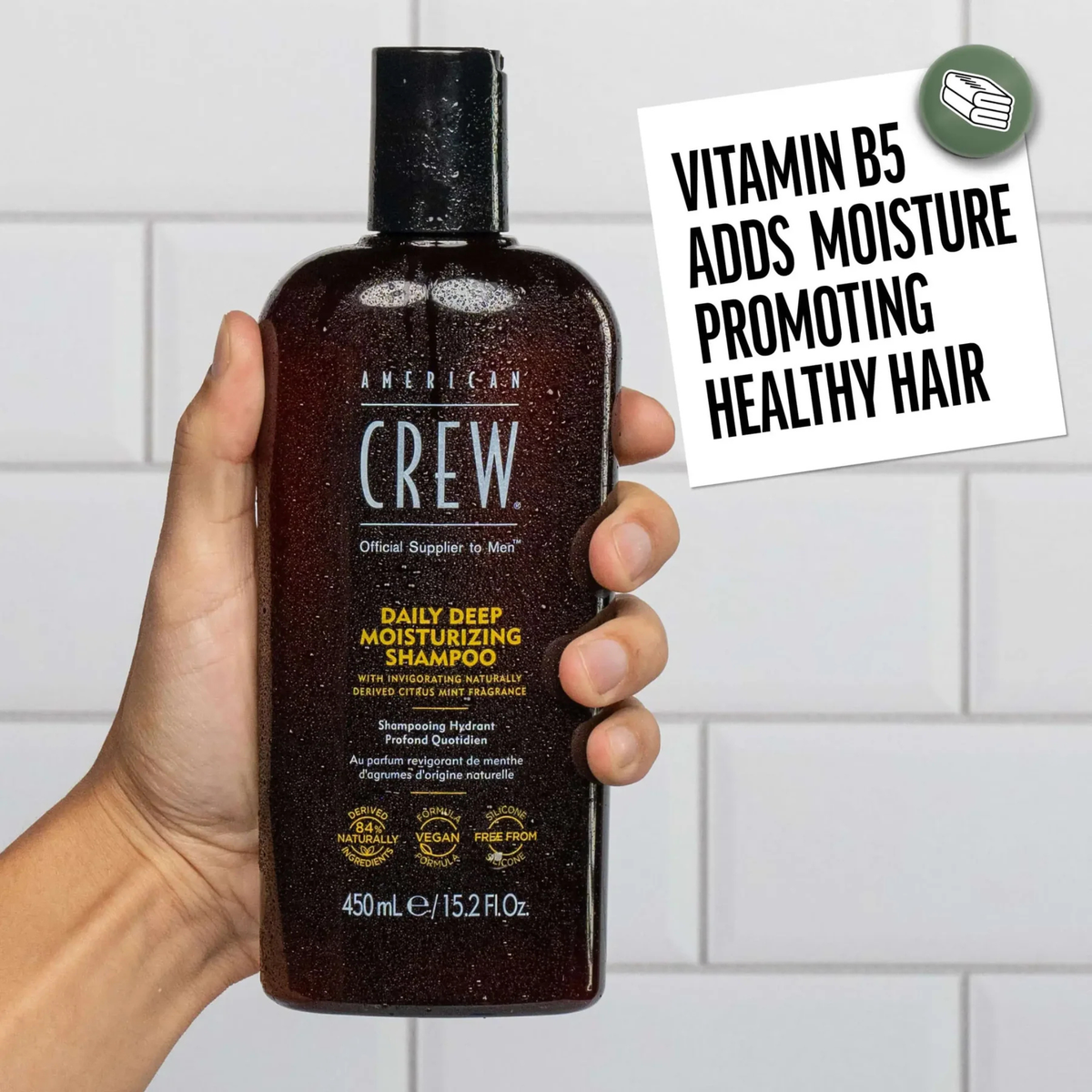 American Crew. Shampoing Hydratant Profond Quotidien - 250 ml