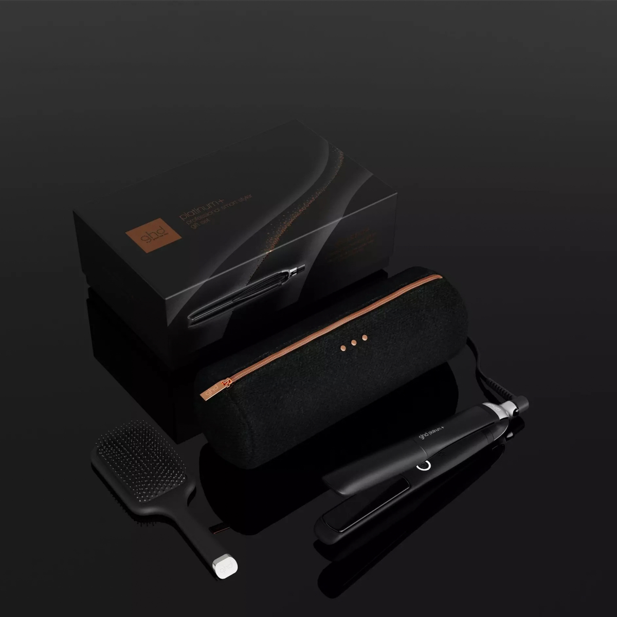 GHD. Coffret Des Fêtes Fer Plat Platinum + Noir - 1 Po