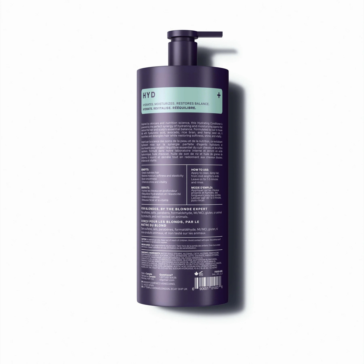 Oligo. Revitalisant Hydratant Blacklight - 946 ml