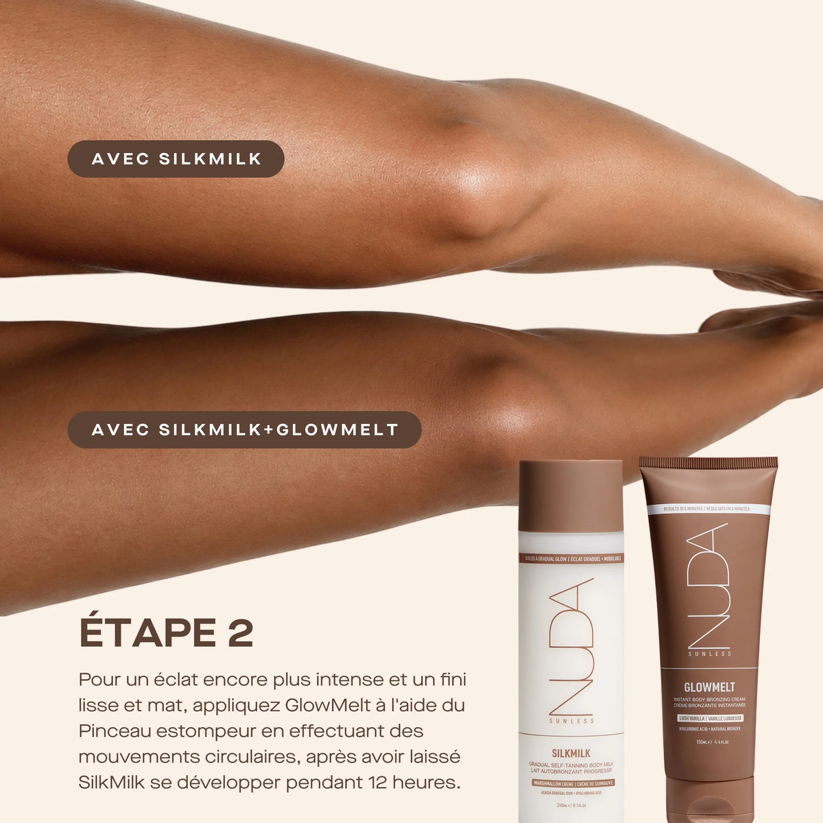 Nuda. Coffret Radiance Intégrale - Silkmilk, Glowmelt, Glowglacé et Pinceau