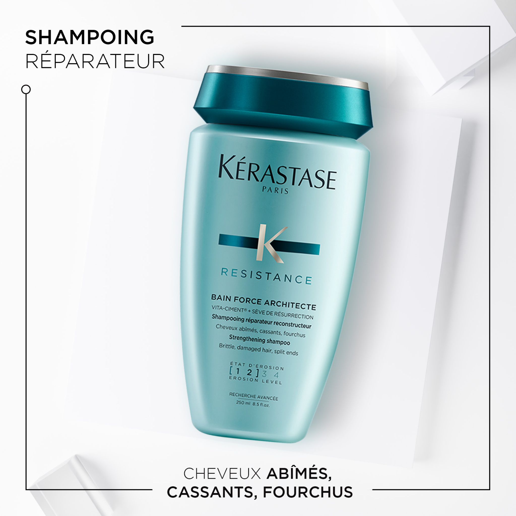 Kérastase. Résistance Bain Force Architecte - Duo Recharge Et Bouteille 500 ml