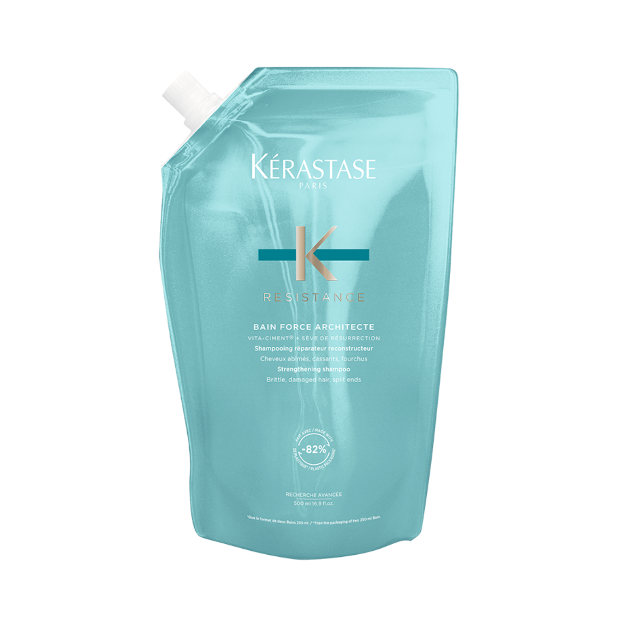 Kérastase. Resistance Recharge de Shampoing Bain Force Architecte - 500 ml