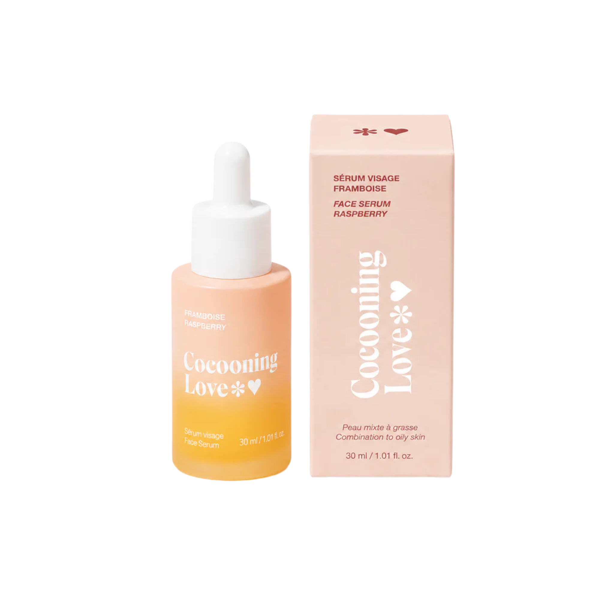 Cocooning Love. Raspberry Facial Serum for Combination to Oily Skin - 30 ml