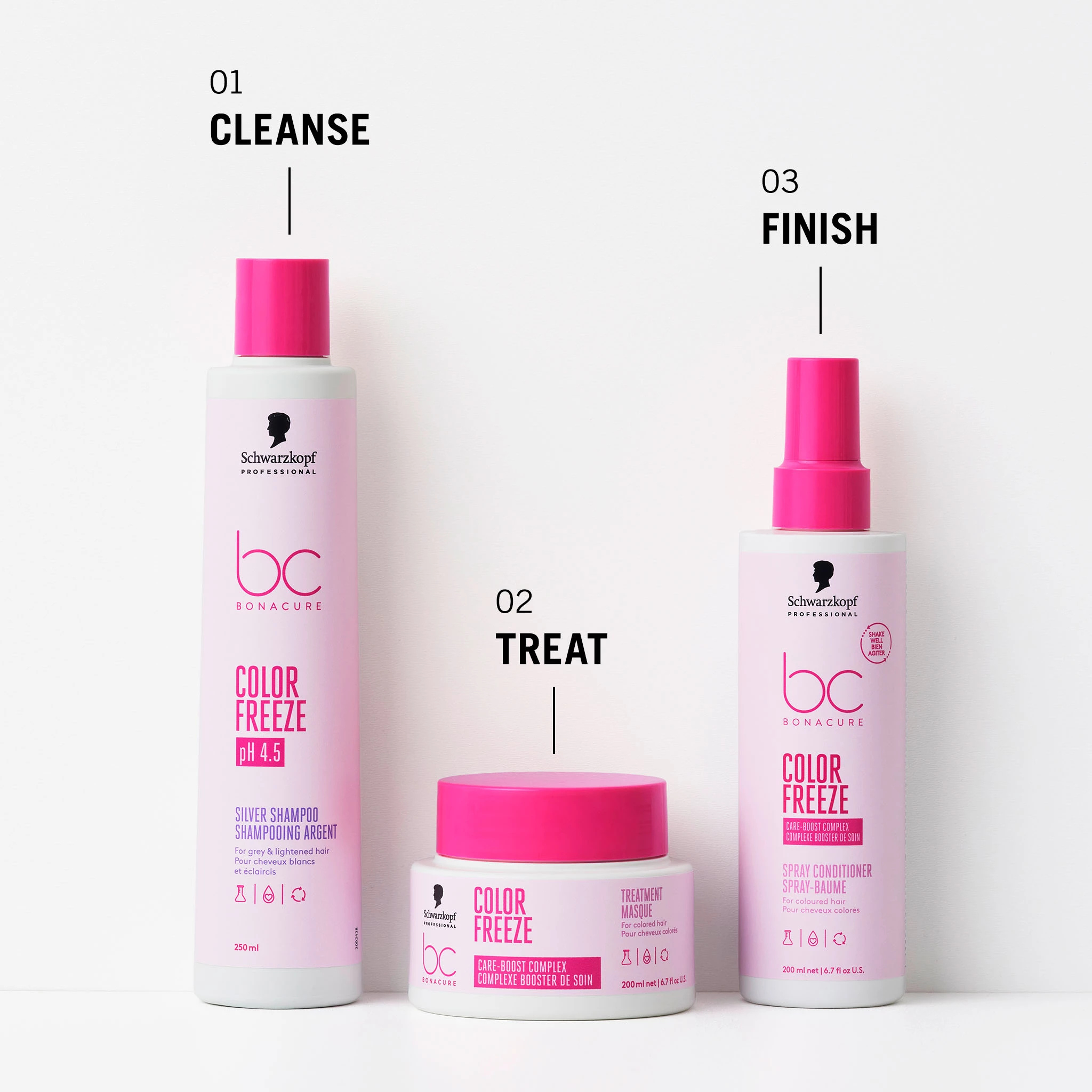 Schwarzkopf. Shampoing Argent Cheveux Colorés Bonacure Color Freeze - 1000 ml