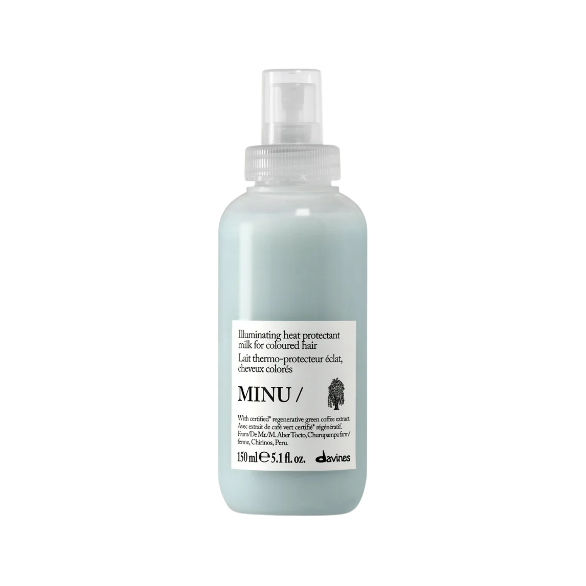 Davines. Lait Thermo-Protecteur Éclat Cheveux Colorés MINU - 150 ml