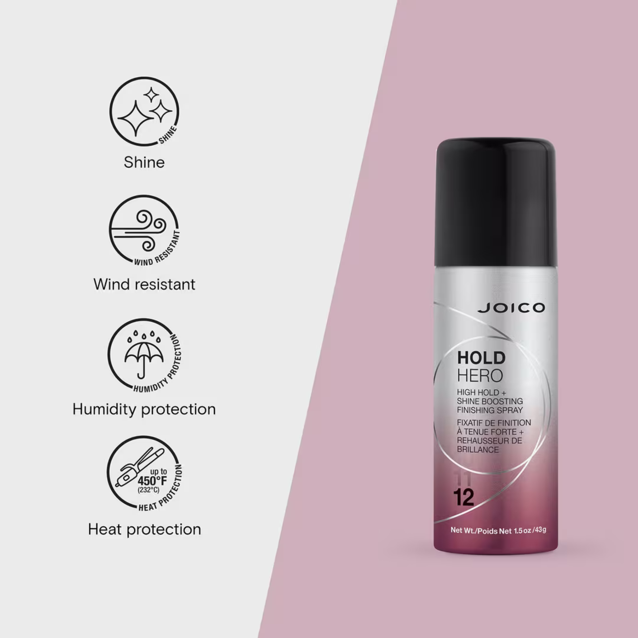Joico. Hold Hero High Hold Shine Boosting Finishing Spray - 43 g