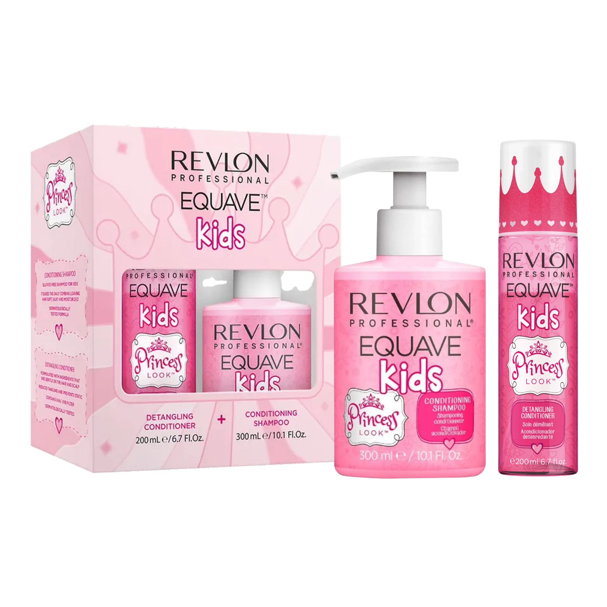 Revlon. Coffret Duo Equave Kids Princesse - Shampoing et Soin Démêlant