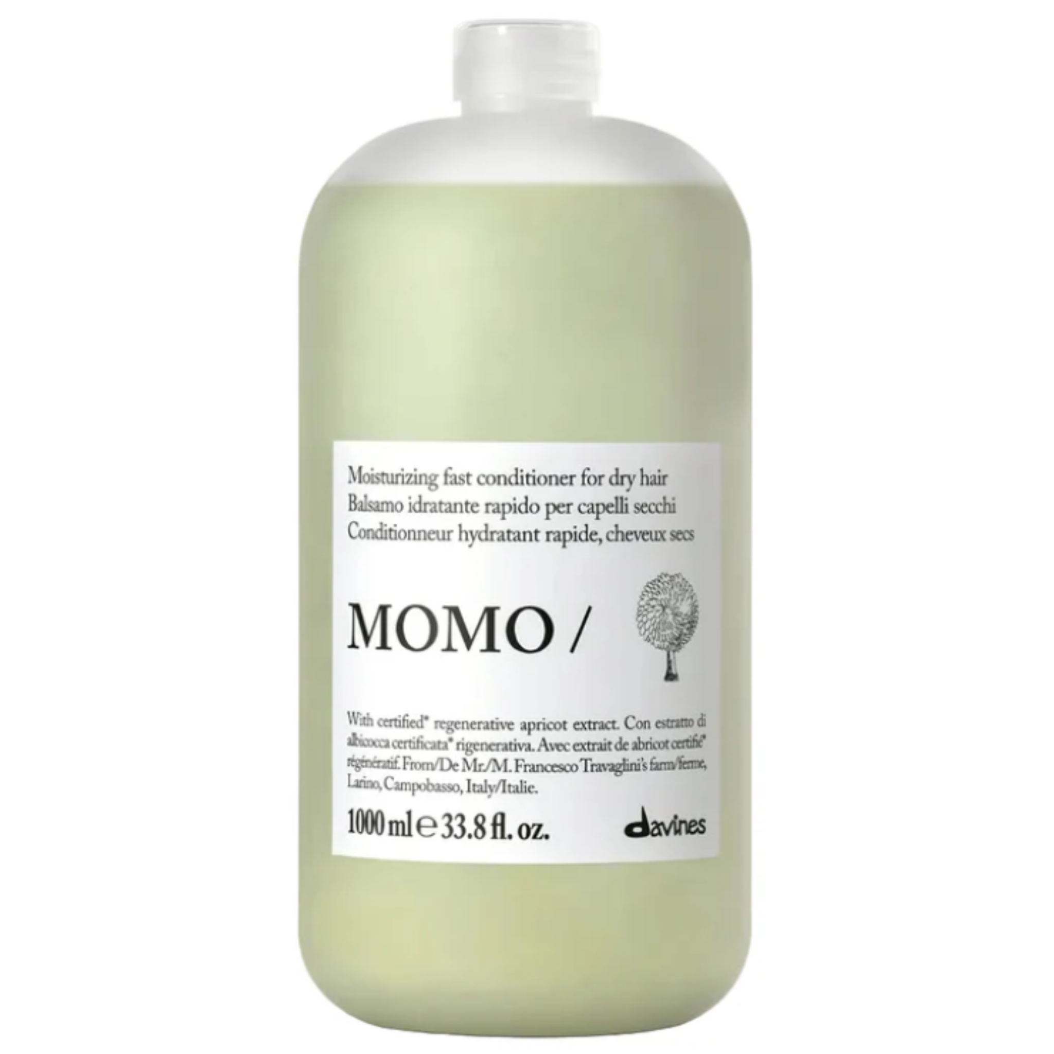 Davines. Revitalisant Hydratant Rapide Cheveux Secs MOMO - 1000 ml