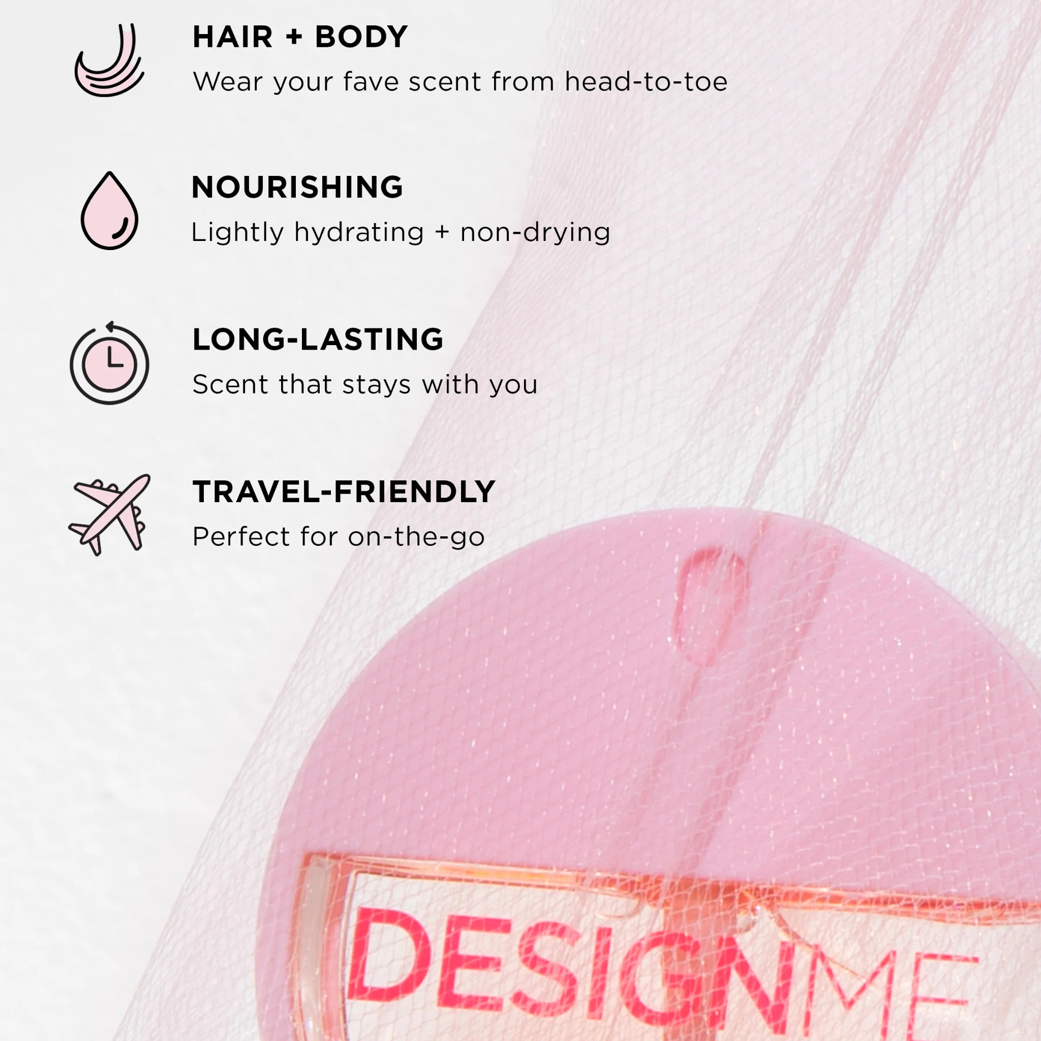 Design Me. Brume Parfumée pour les Cheveux - Puff.Me - 25 ml