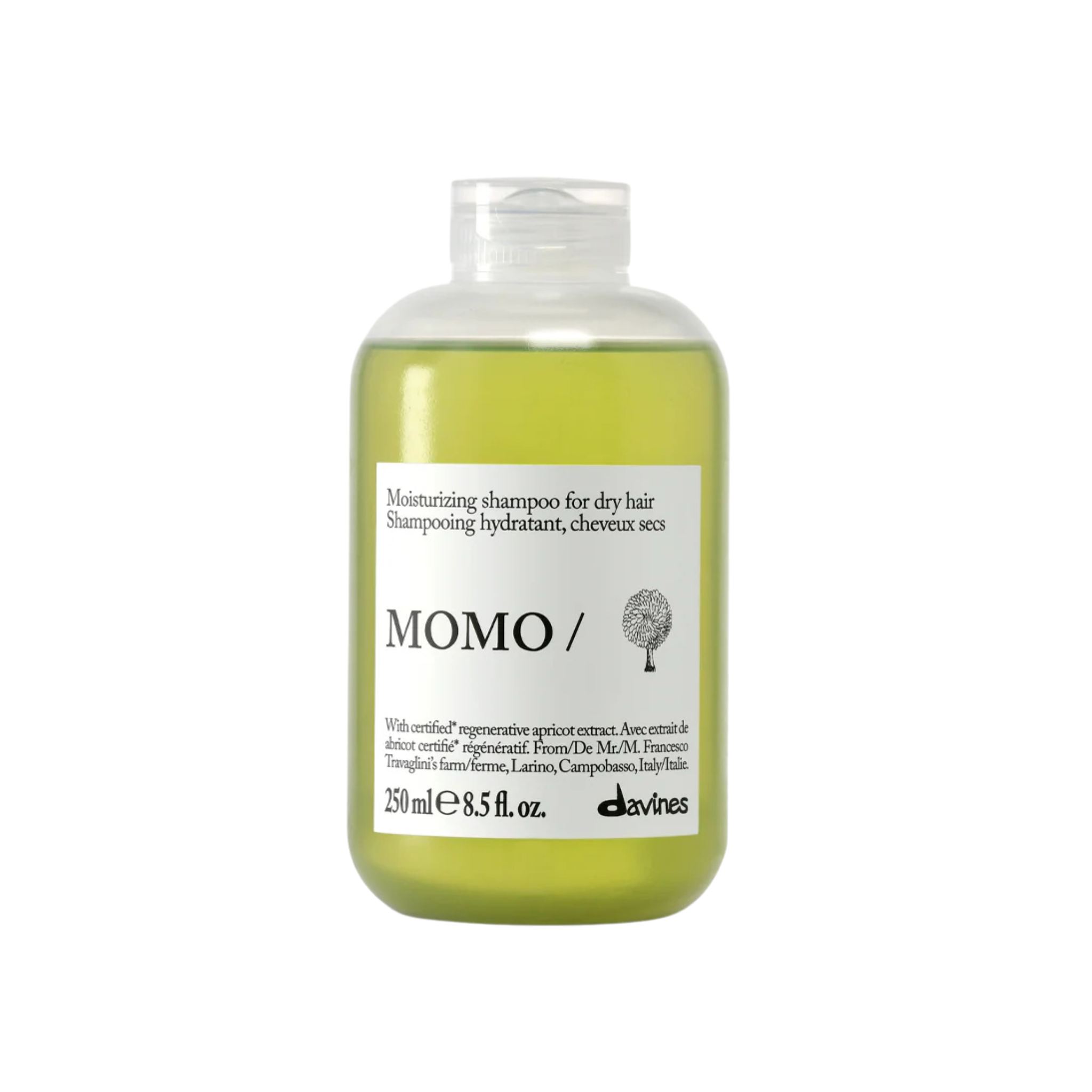 Davines. Shampoing Hydratant Cheveux Secs MOMO - 250 ml