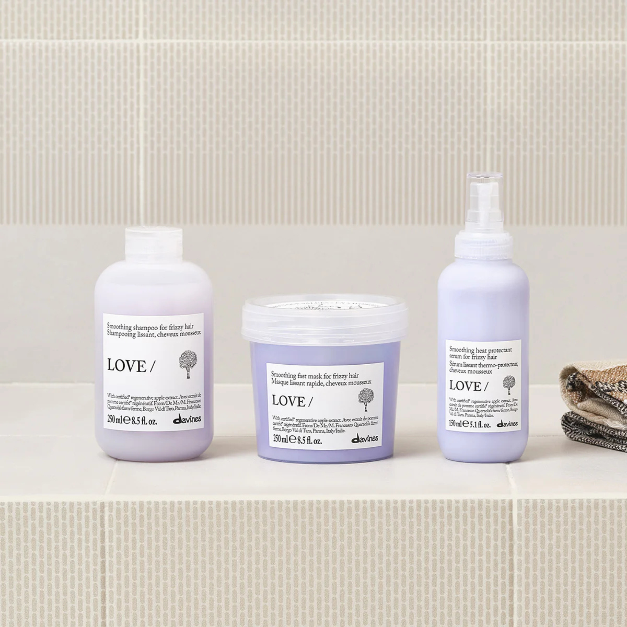 Davines. Shampoing Lissant Cheveux Rebelles LOVE SMOOTHING - 1000 ml