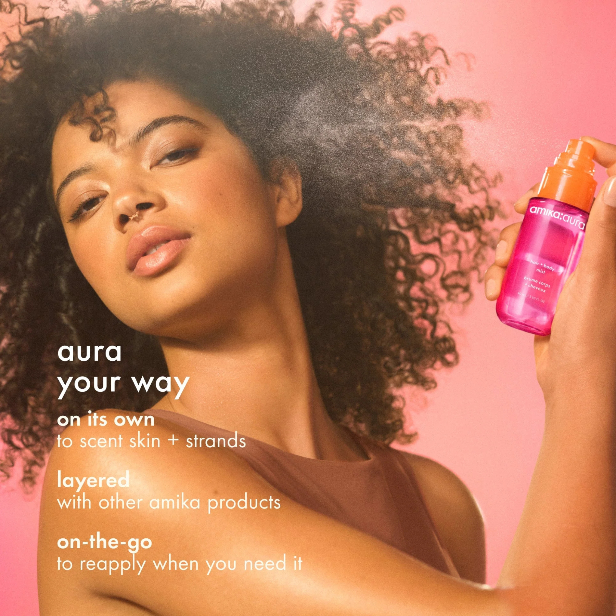 Amika. Brume Corps Et Cheveux Aura - 90 ml