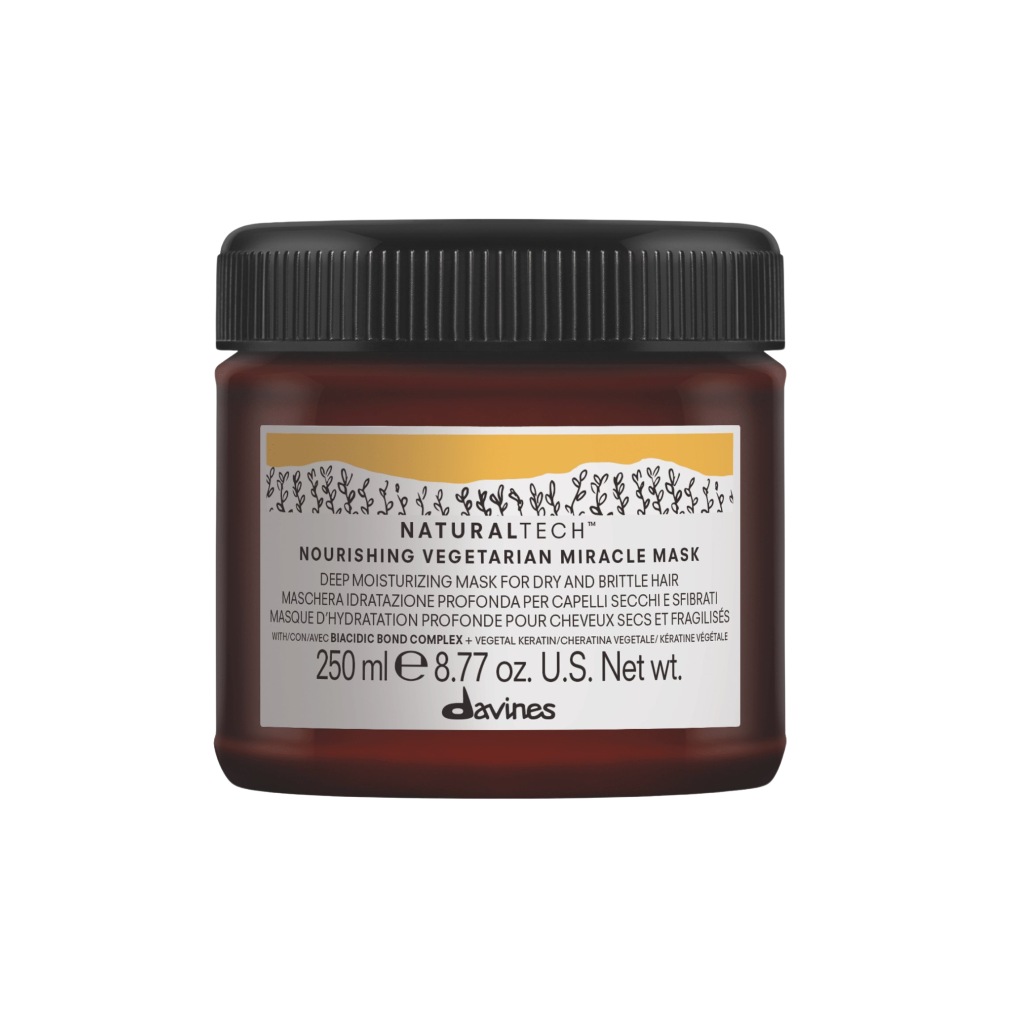 Davines. Masque Miracle Végétarien pour Cheveux Cassants Nourishing - 250 ml