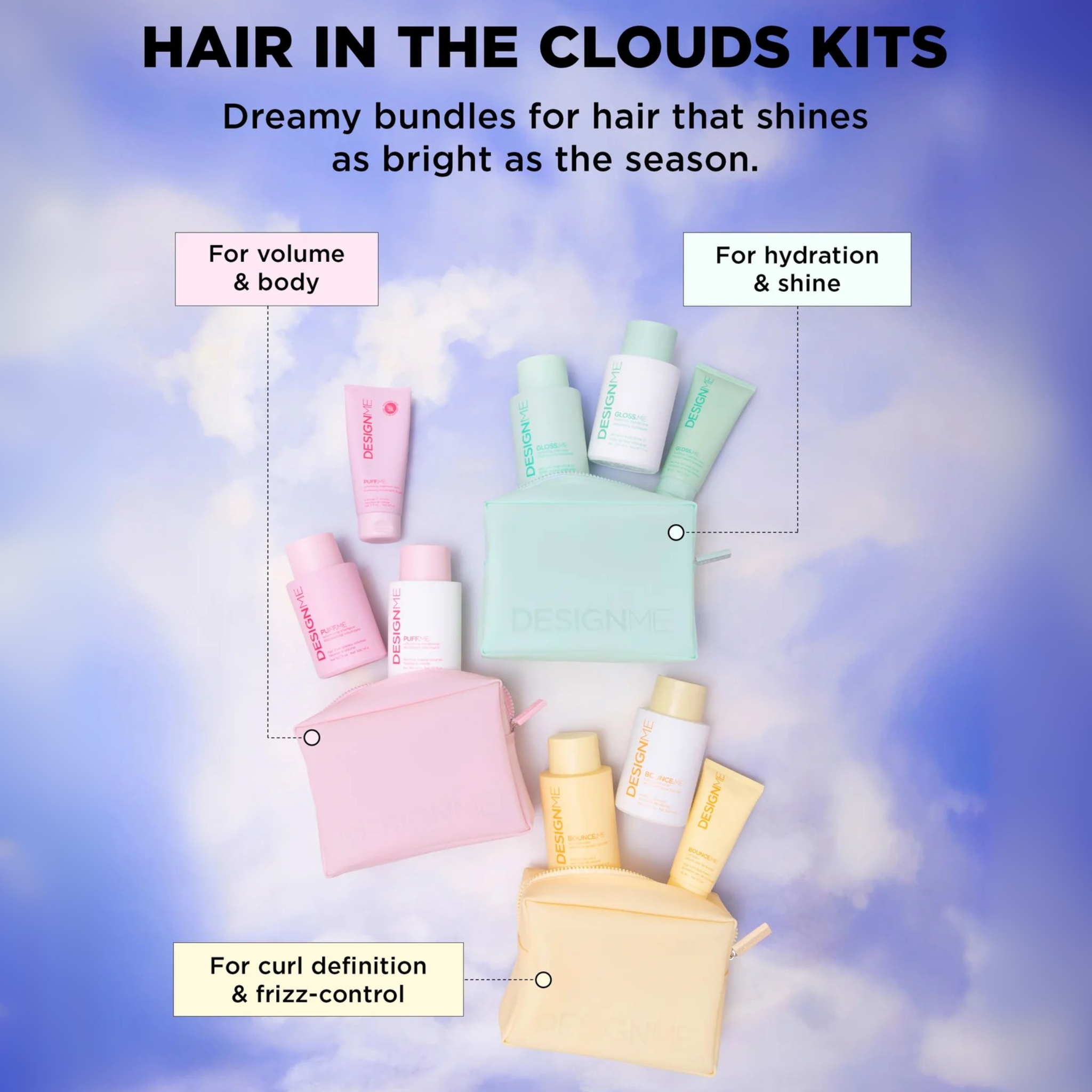 Design Me. Puff.Me Volume Set - Hair in the Clouds
