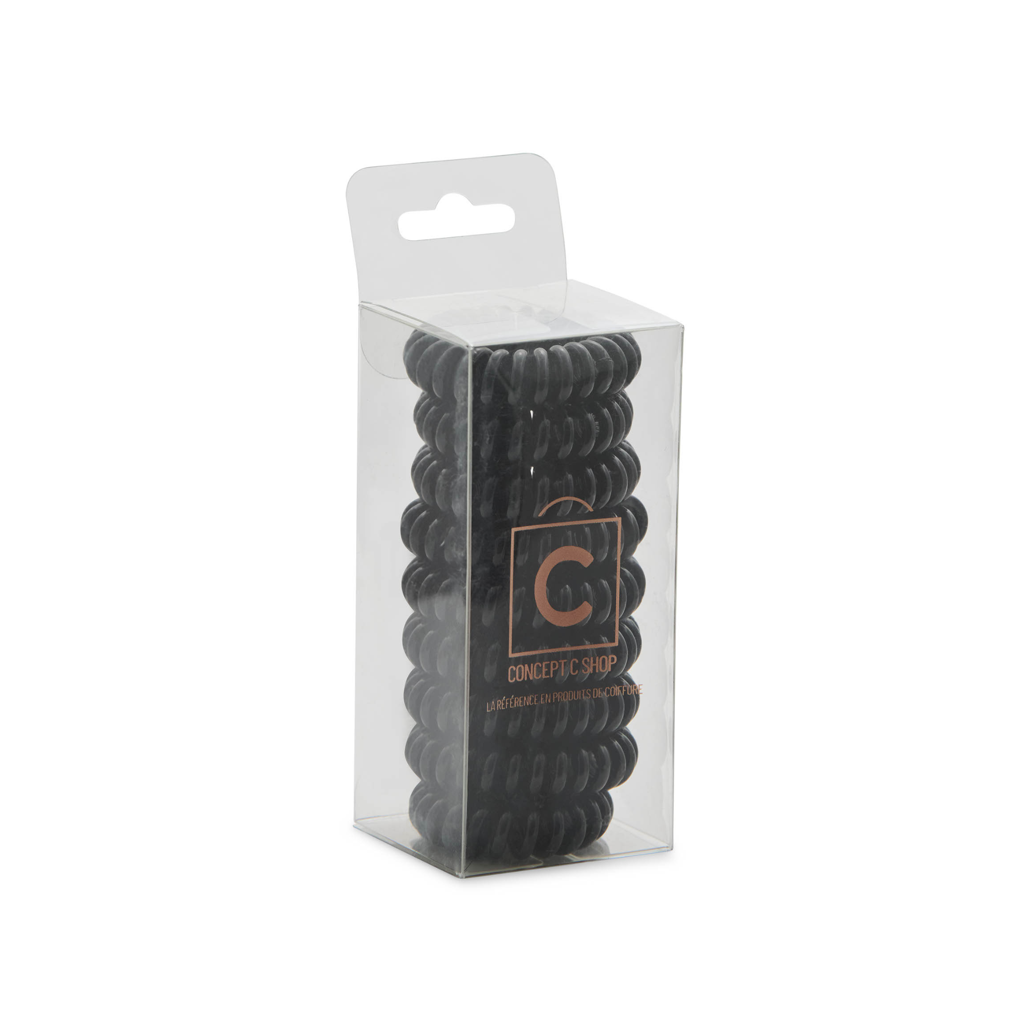 Concept C. Spiral Hair Ties - Black