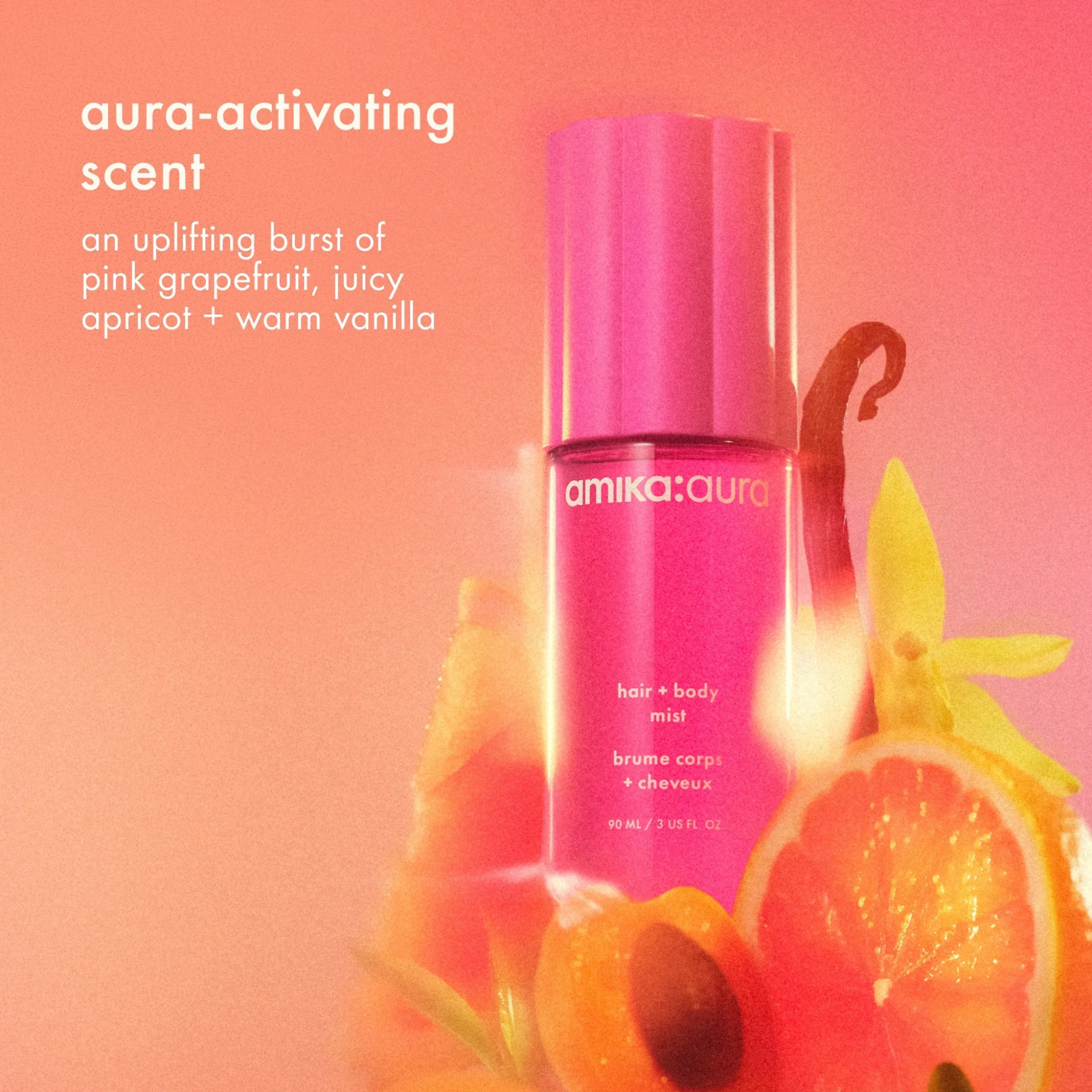 Amika. Brume Corps Et Cheveux Aura - 90 ml