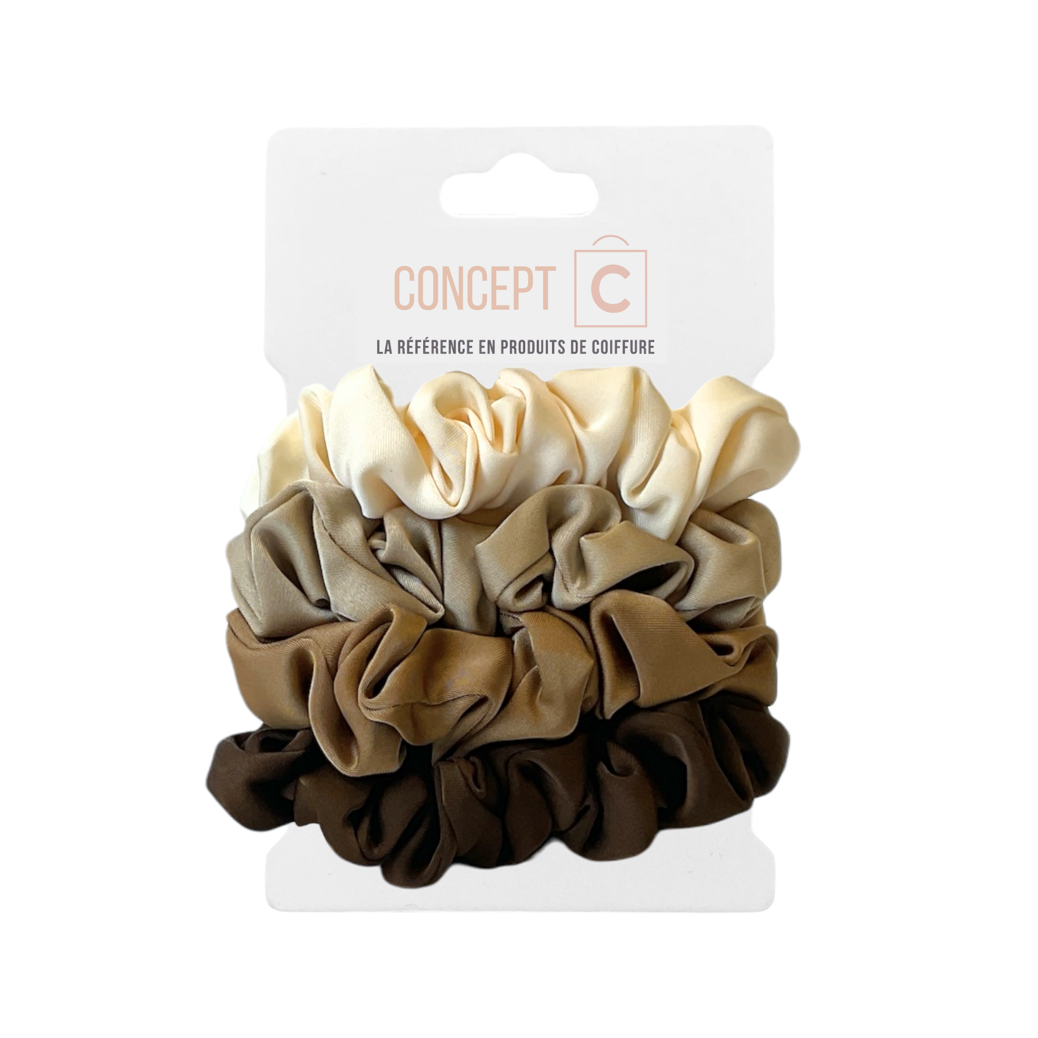 Concept C. Satin Scrunchie Set - Assorted
