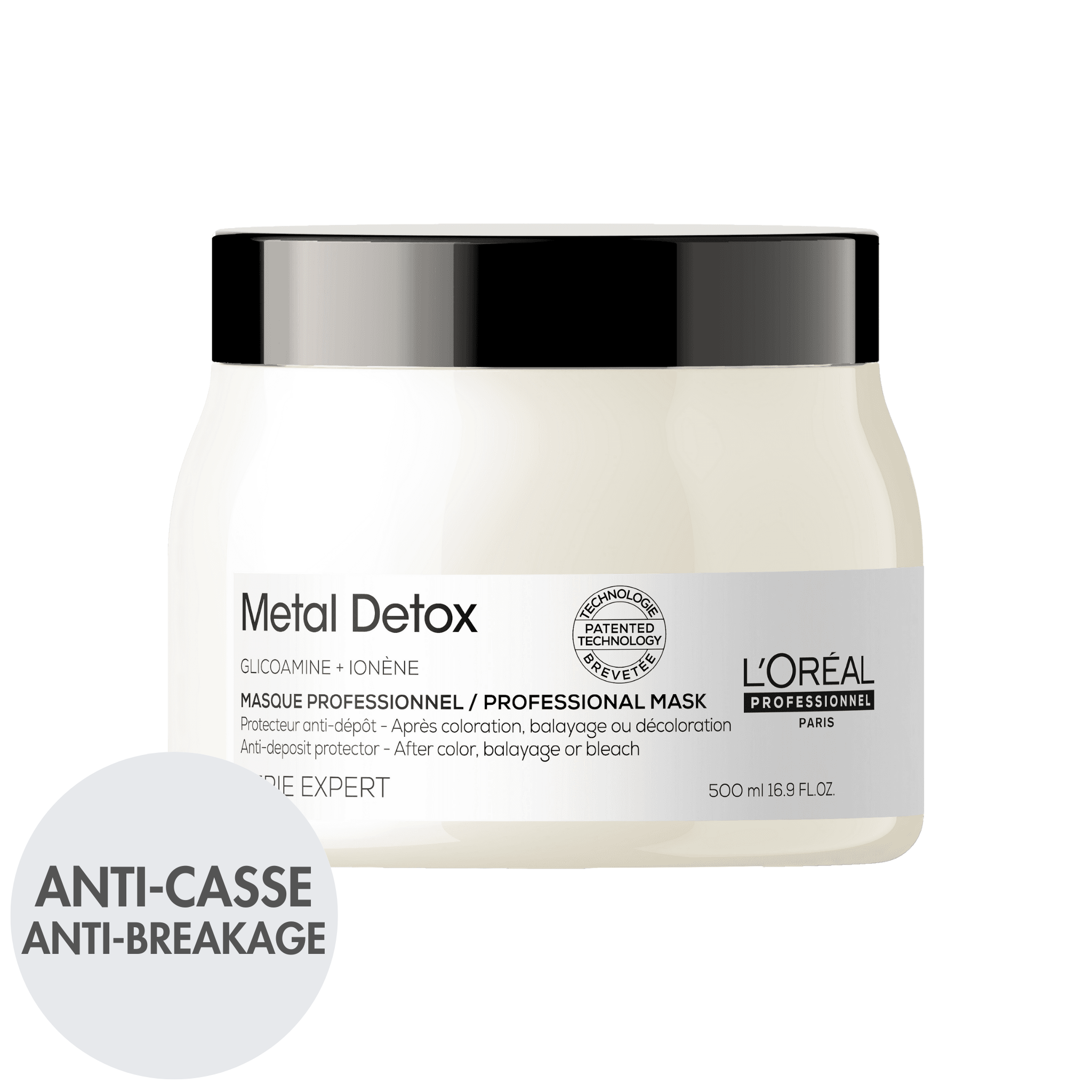 L'Oréal. Série Expert Masque Protecteur Anti-Dépôt Metal Detox - 500 ml