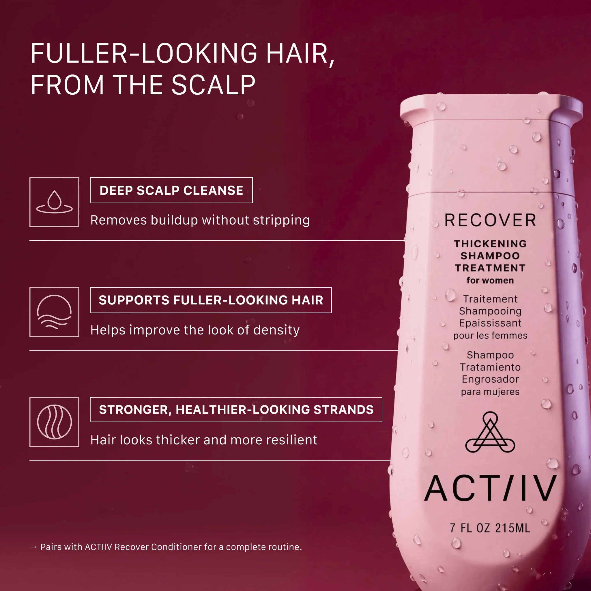 Actiiv. Shampoing Recover Pour Femme - 473 ml - Concept C. Shop