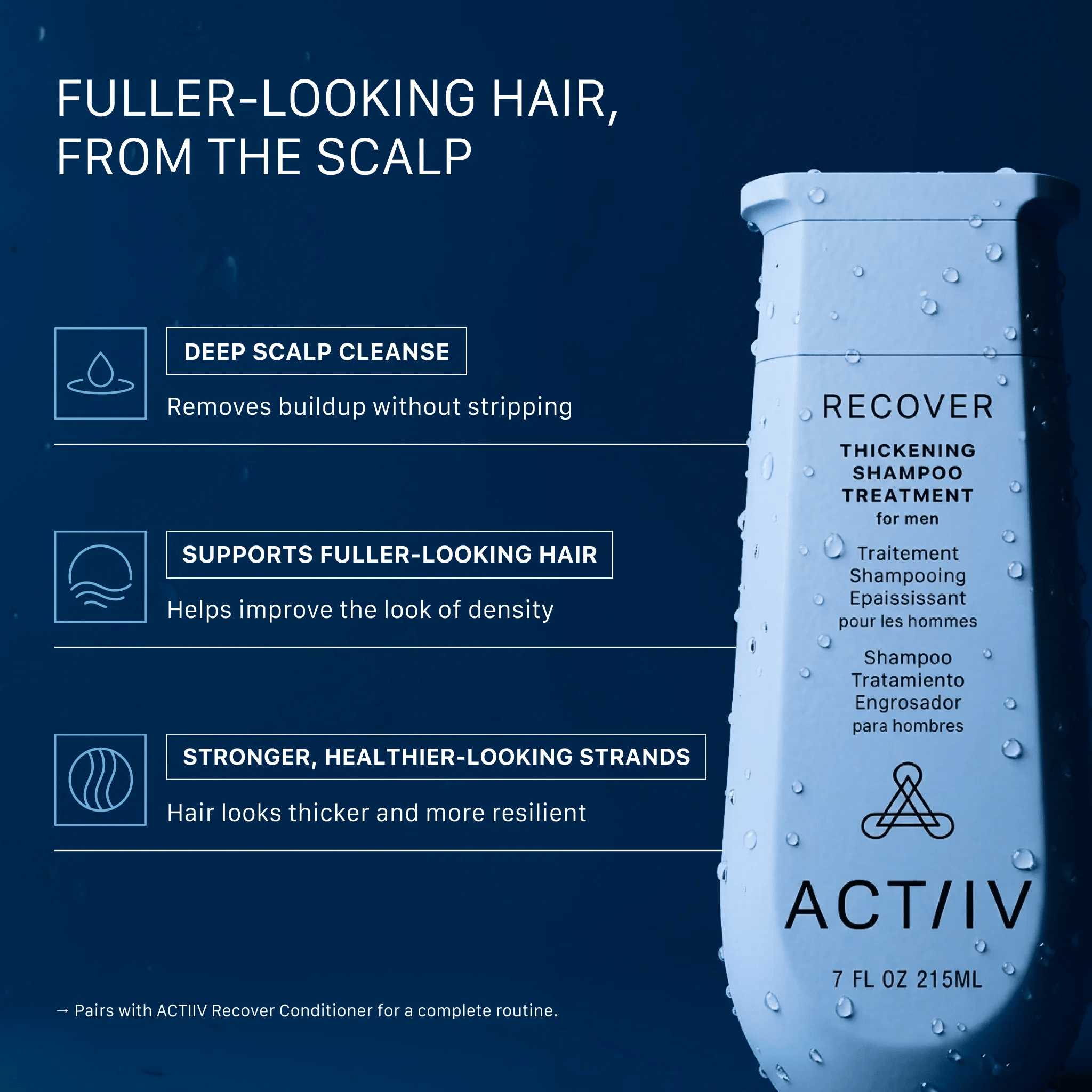 Actiiv. Shampoing Recover Pour Homme - 473 ml - Concept C. Shop
