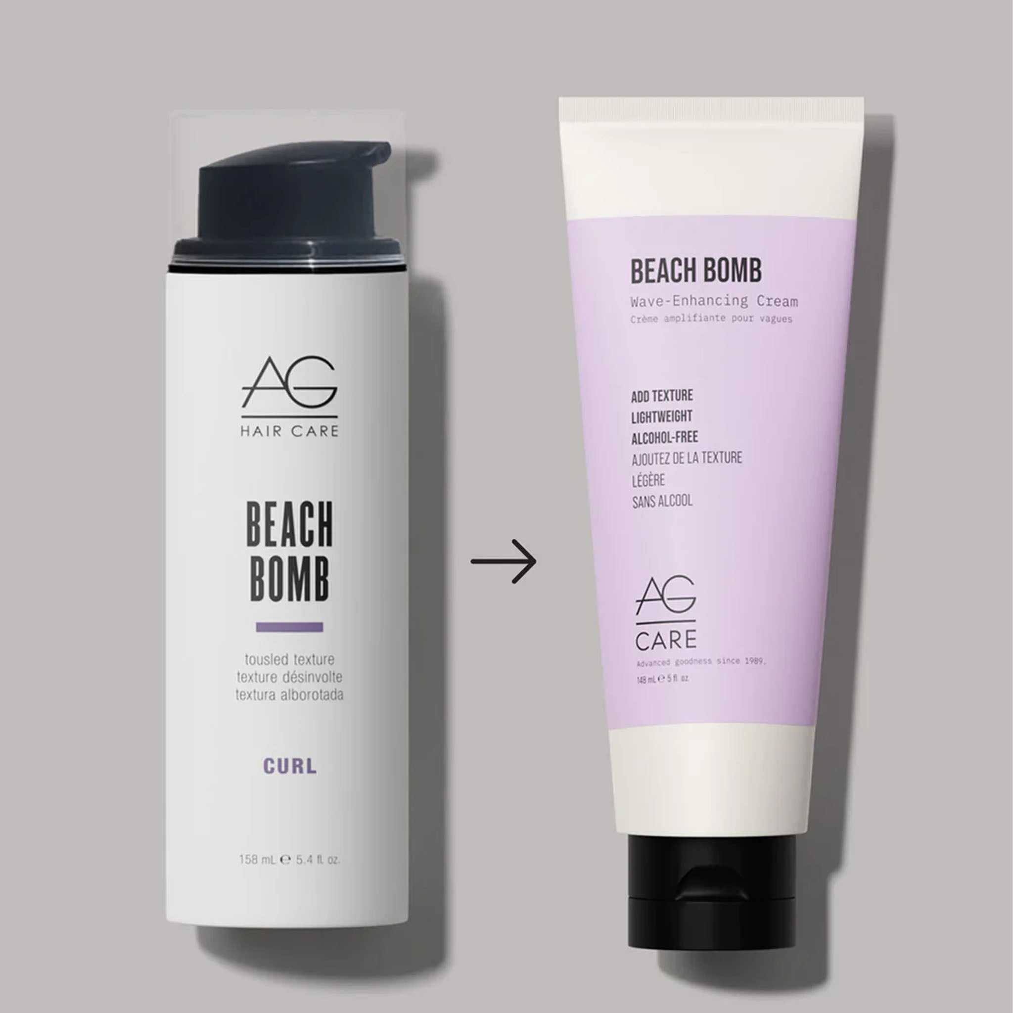 AG. Crème Amplifiante Pour Vagues Beach Bomb - 148ml - Concept C. Shop