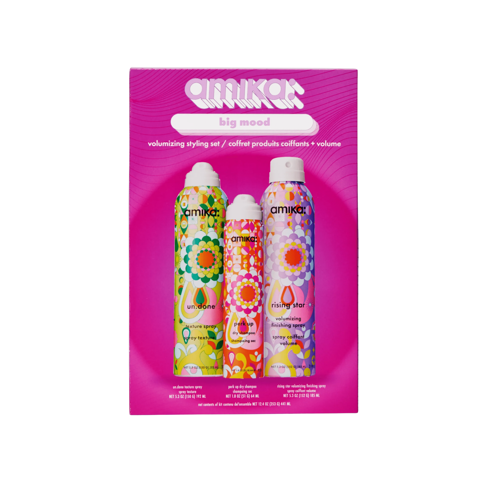 Amika. Coffret Des Fêtes Big Mood - Produits Coiffants et Volume - Concept C. Shop