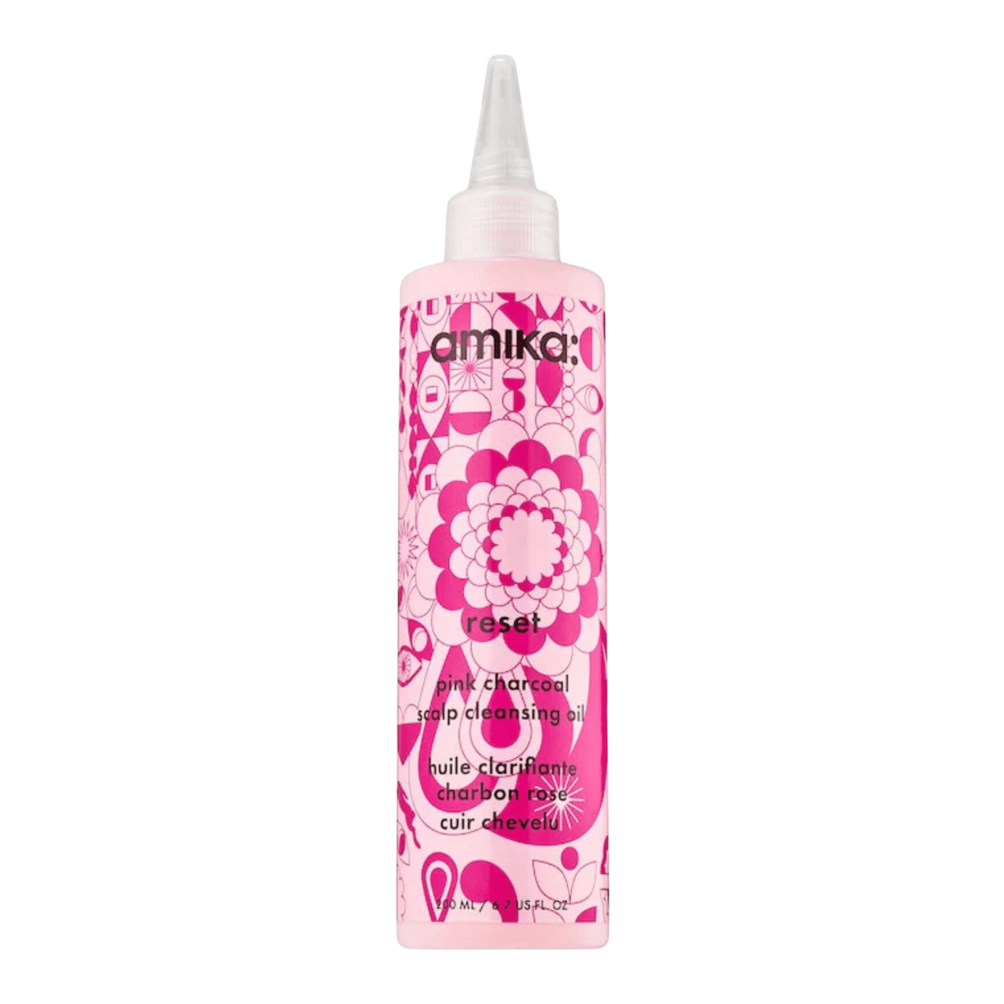 Amika. Huile Clarifiante au Charbon Rose Pour le Cuir Chevelu Reset - 200 ml - Concept C. Shop