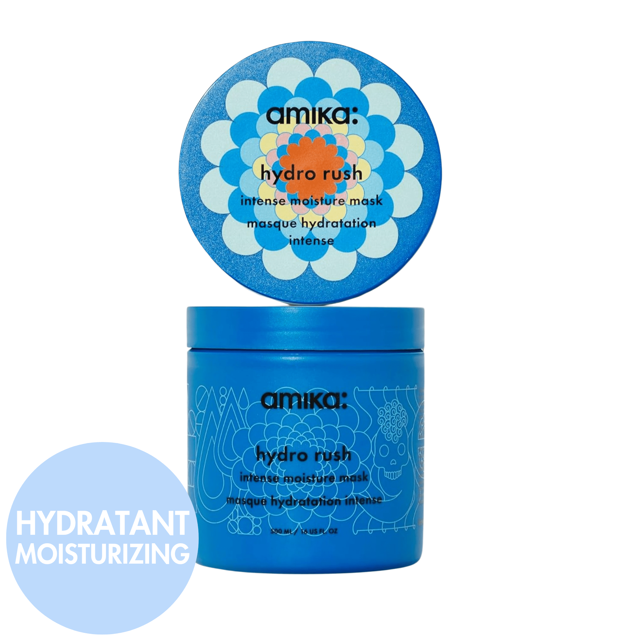 Amika. Masque Hydratation Intense Hydro Rush - 500 ml - Concept C. Shop