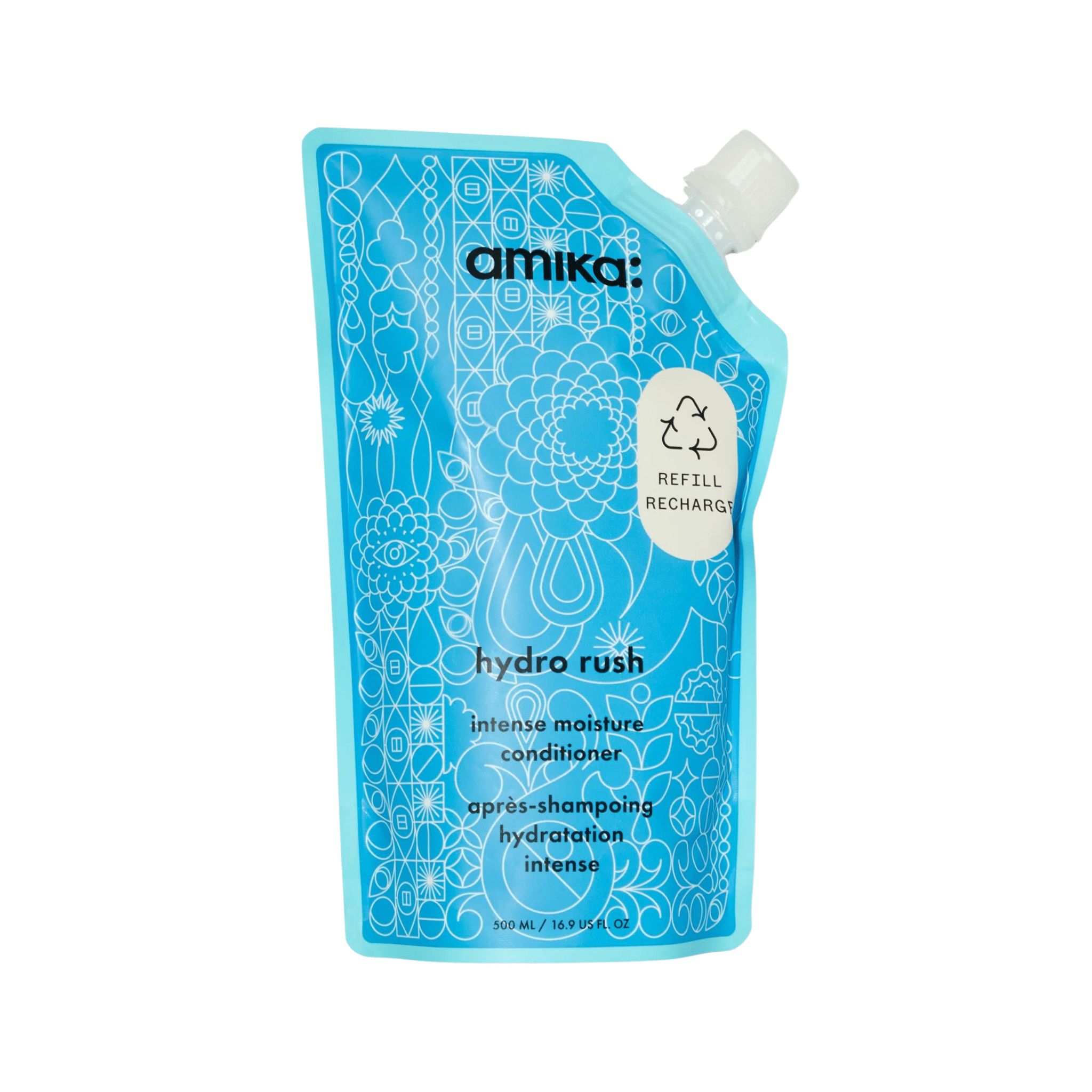 Amika. Revitalisant Hydratation Intense Hydro Rush (Recharge) - 500 ml - Concept C. Shop