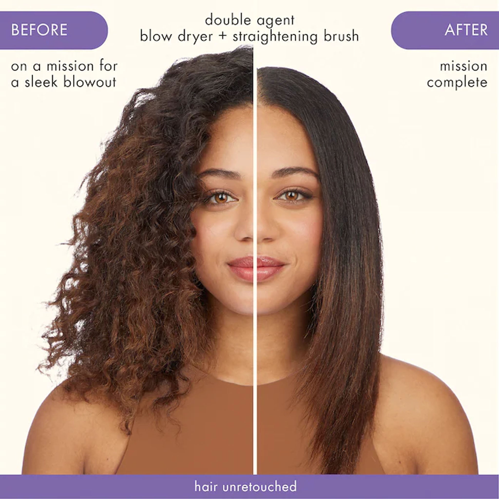 Amika. Séchoir + Brosse 2 en 1 Double Agent - Concept C. Shop