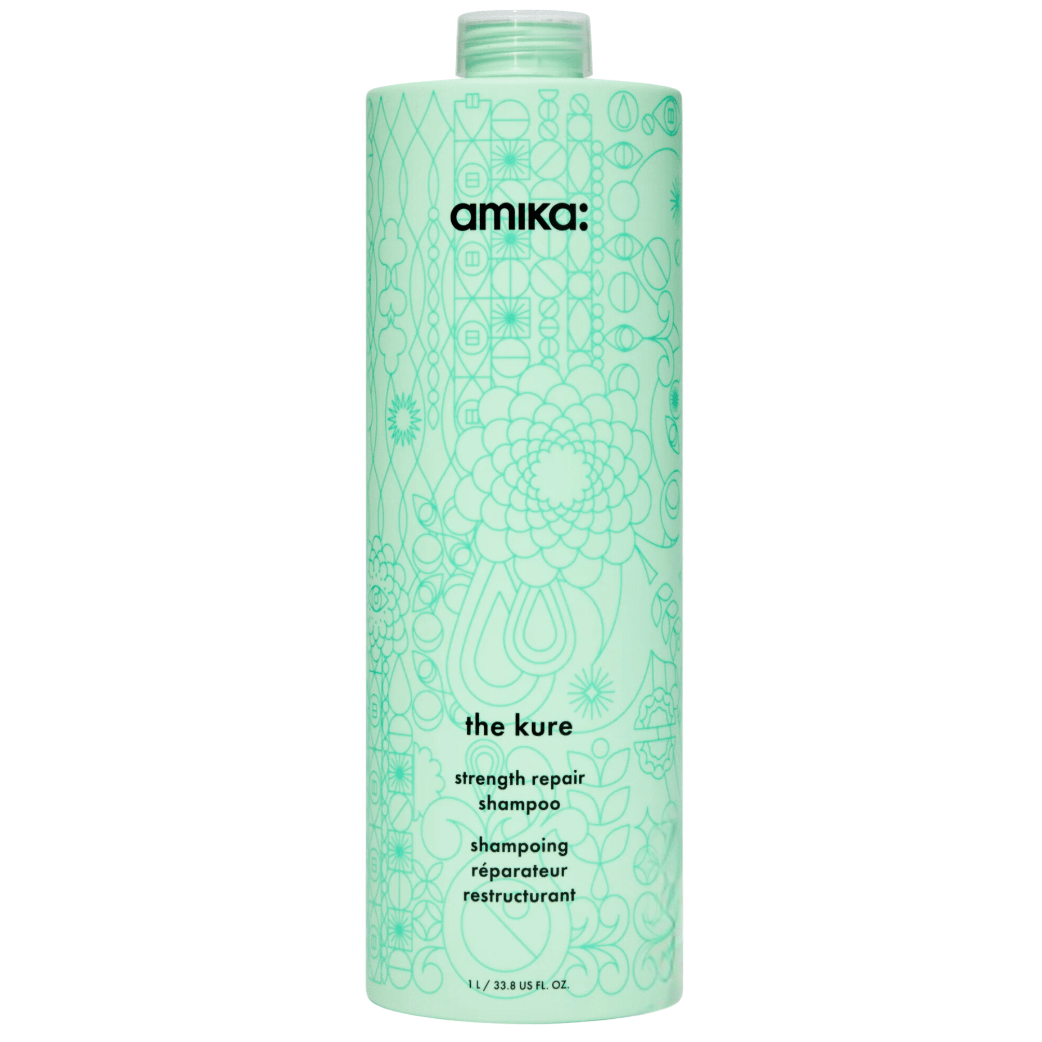 Amika. Shampoing Réparateur The Kure - 1000 ml - Concept C. Shop