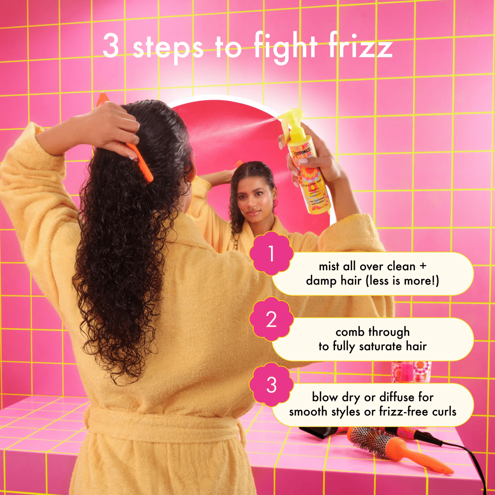 Amika. Soin Hydratant Anti - Frisottis Frizz - Me - Not - 200 ml - Concept C. Shop