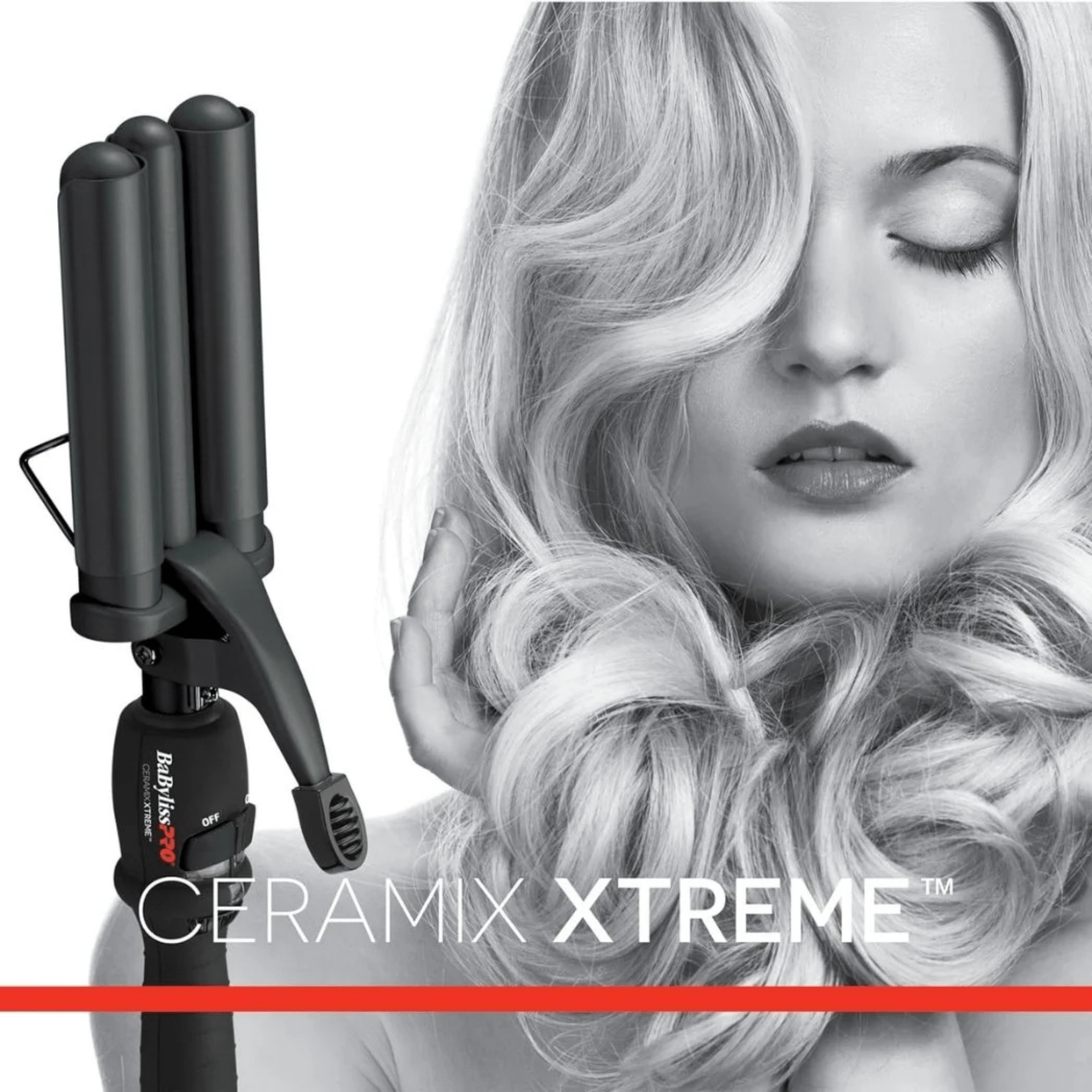 Babyliss. Fer à Onduler à Trois Barils en Céramique Ceramix Xtreme - 7/8 po - Concept C. Shop