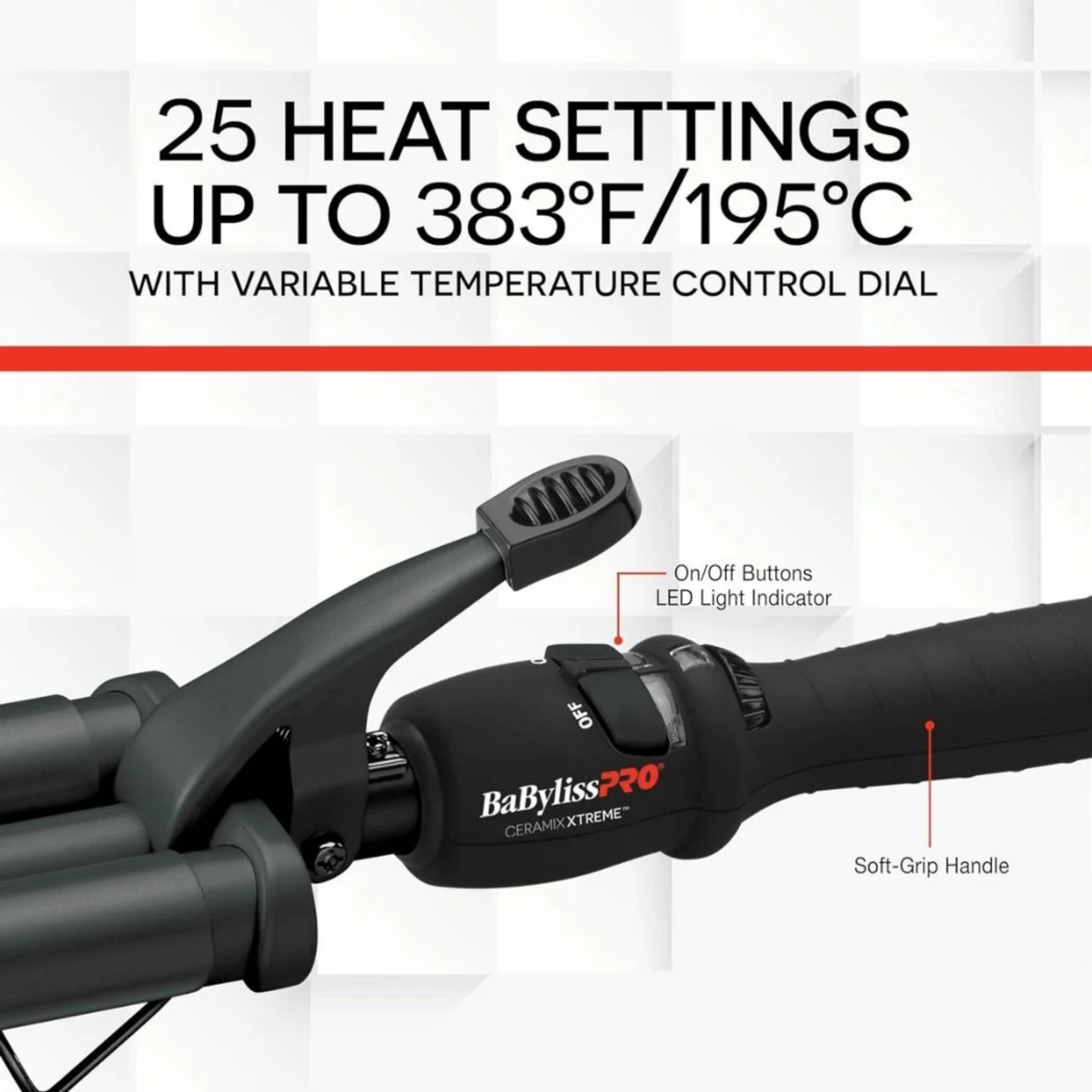 Babyliss. Fer à Onduler à Trois Barils en Céramique Ceramix Xtreme - 7/8 po - Concept C. Shop