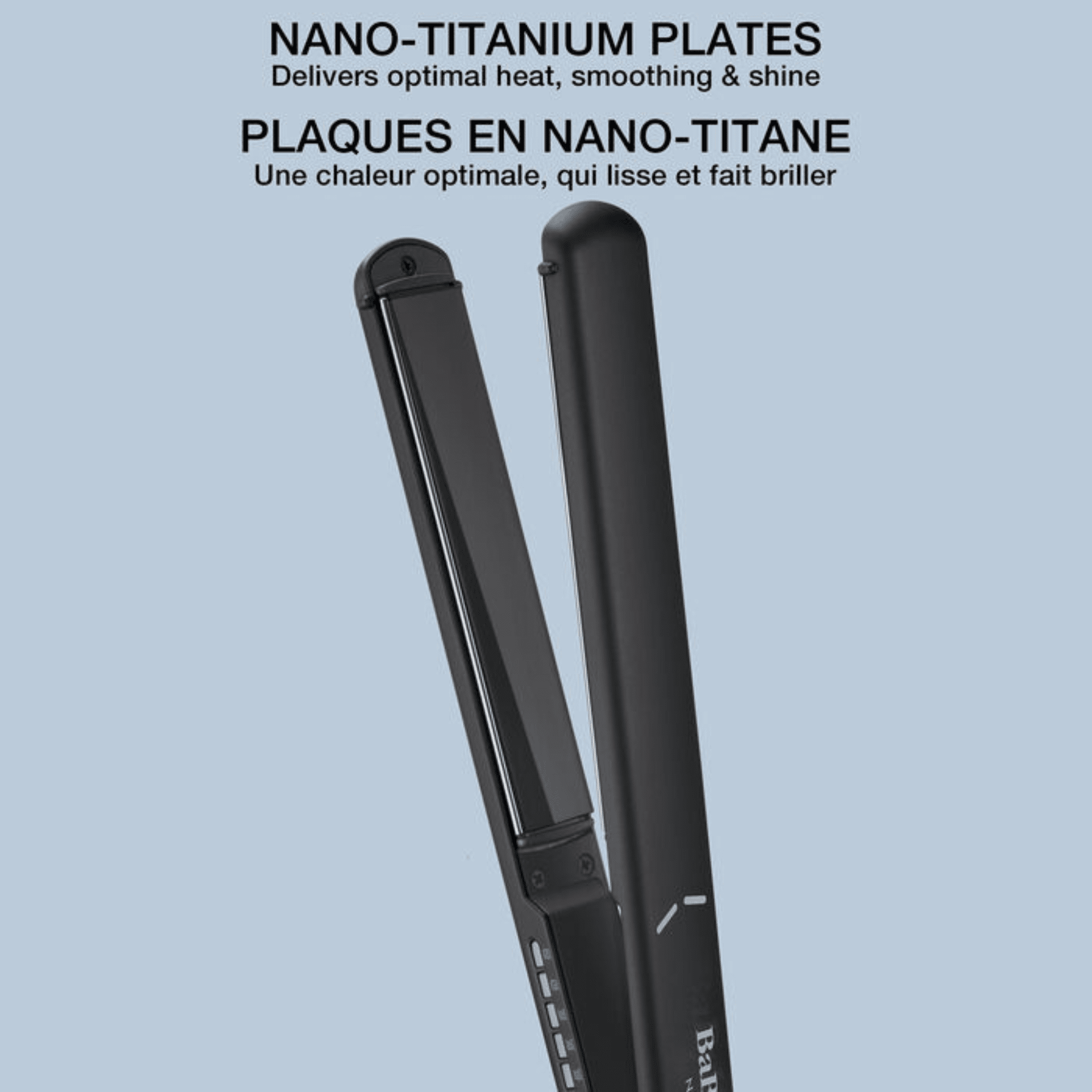 Babyliss. Fer Plat Ultra - Mince Nano Titanium Plaques En Titane Noir - 1 Po - Concept C. Shop