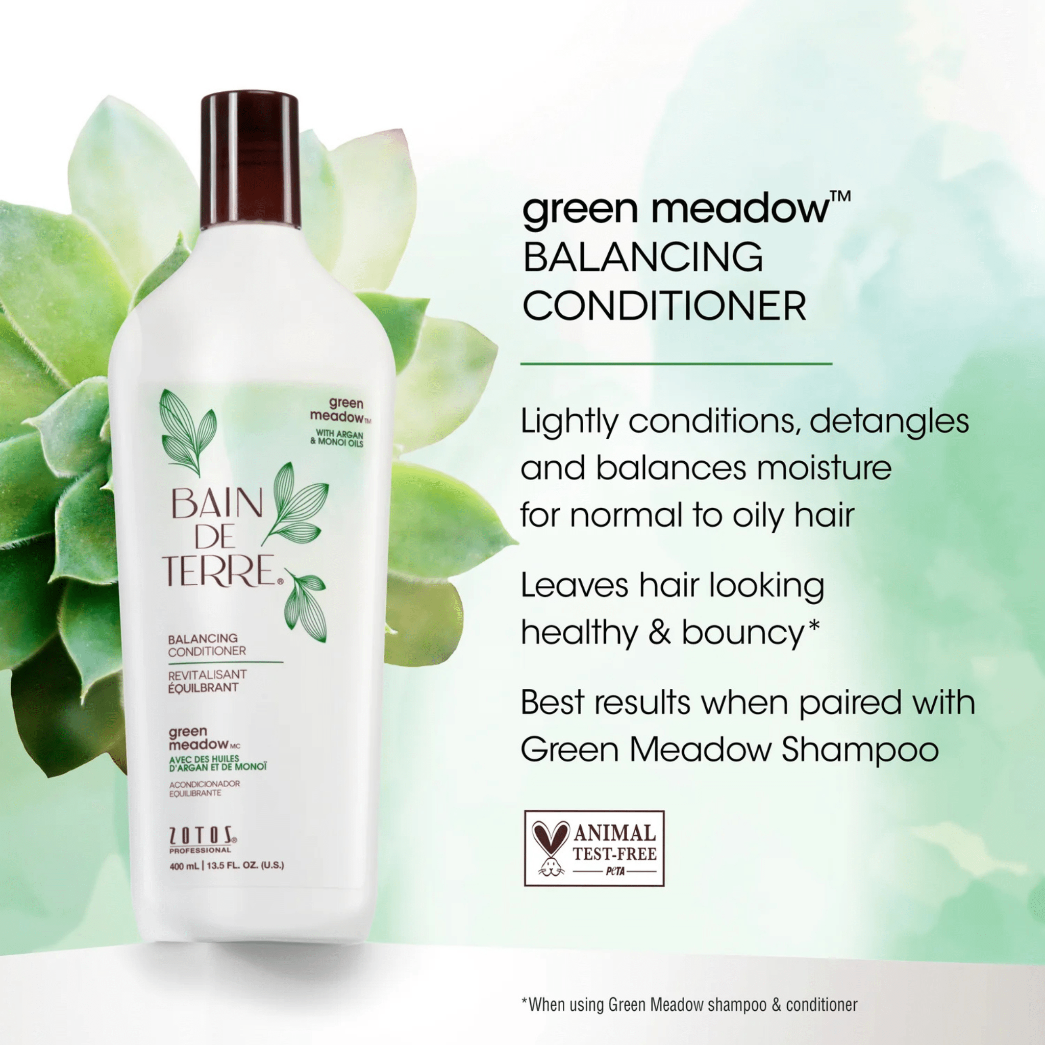 Bain de Terre. Revitalisant Équilibrant Green Meadow - 400 ml - Concept C. Shop