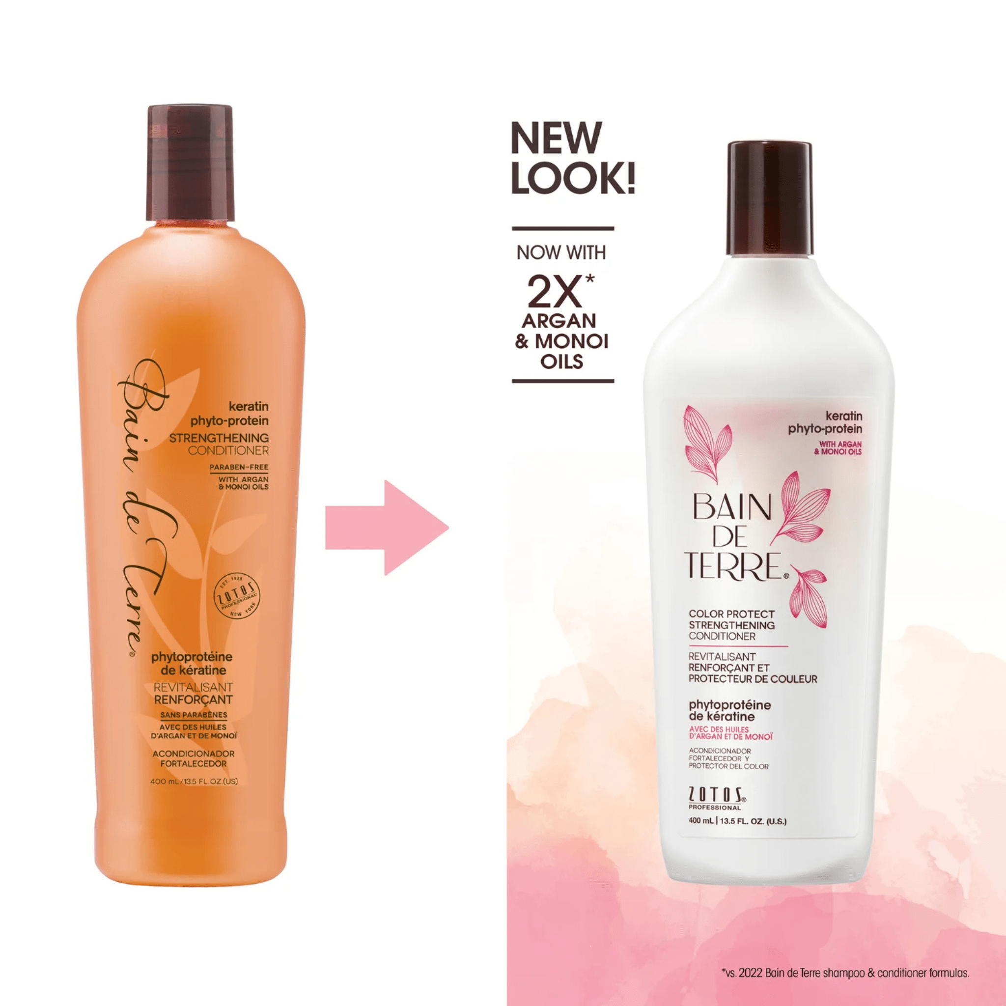 Bain De Terre. Revitalisant Renforçant Protecteur De Couleur Phytoprotéine De Kératine - 400 ml - Concept C. Shop
