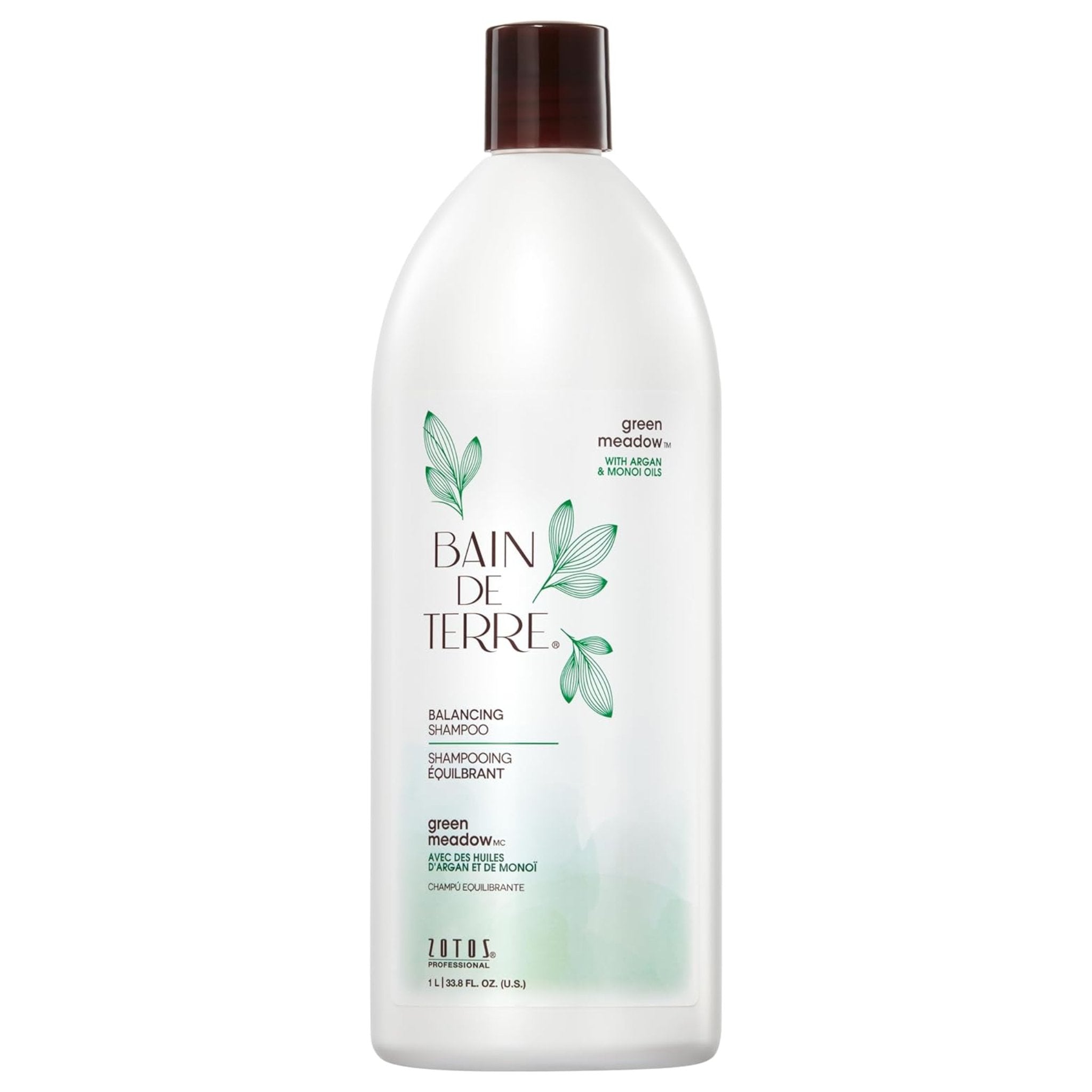 Bain de Terre. Shampoing Équilibrant Green Meadow - 1000 ml - Concept C. Shop