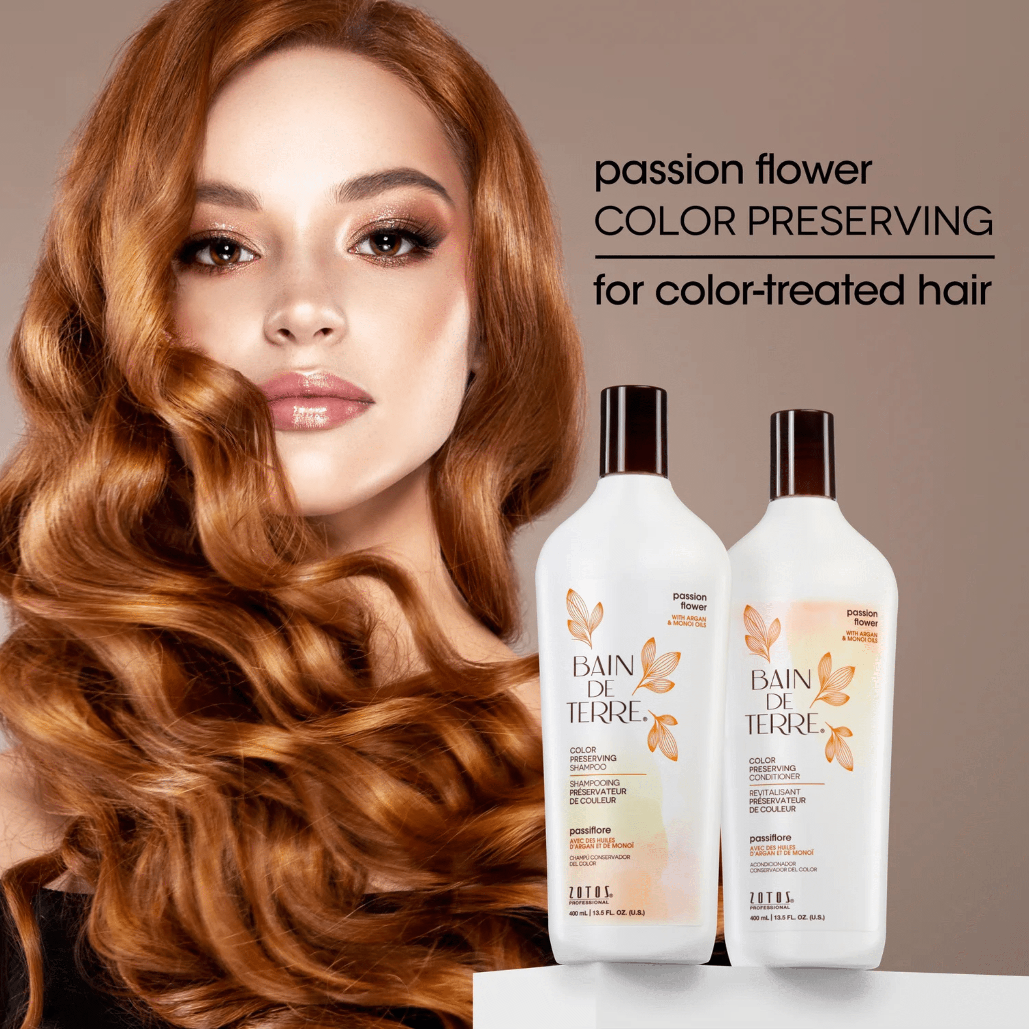Bain De Terre. Shampoing Préservateur De Couleur Passion Flower - 400 ml - Concept C. Shop
