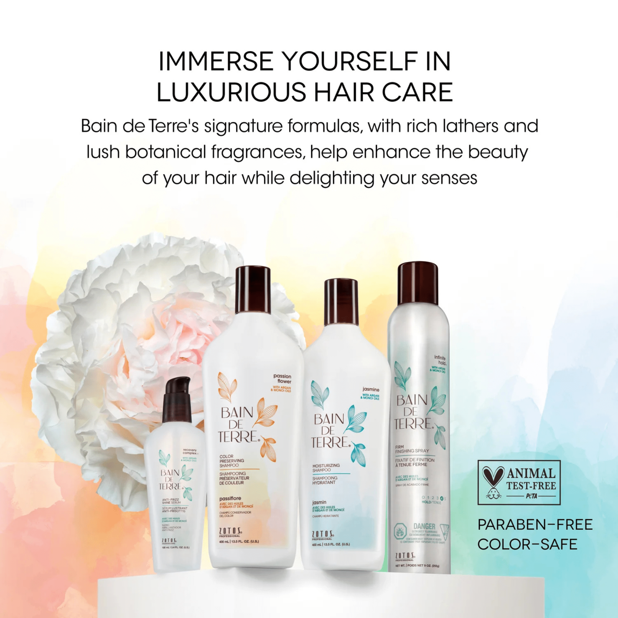 Bain De Terre. Shampoing Préservateur De Couleur Passion Flower - 400 ml - Concept C. Shop