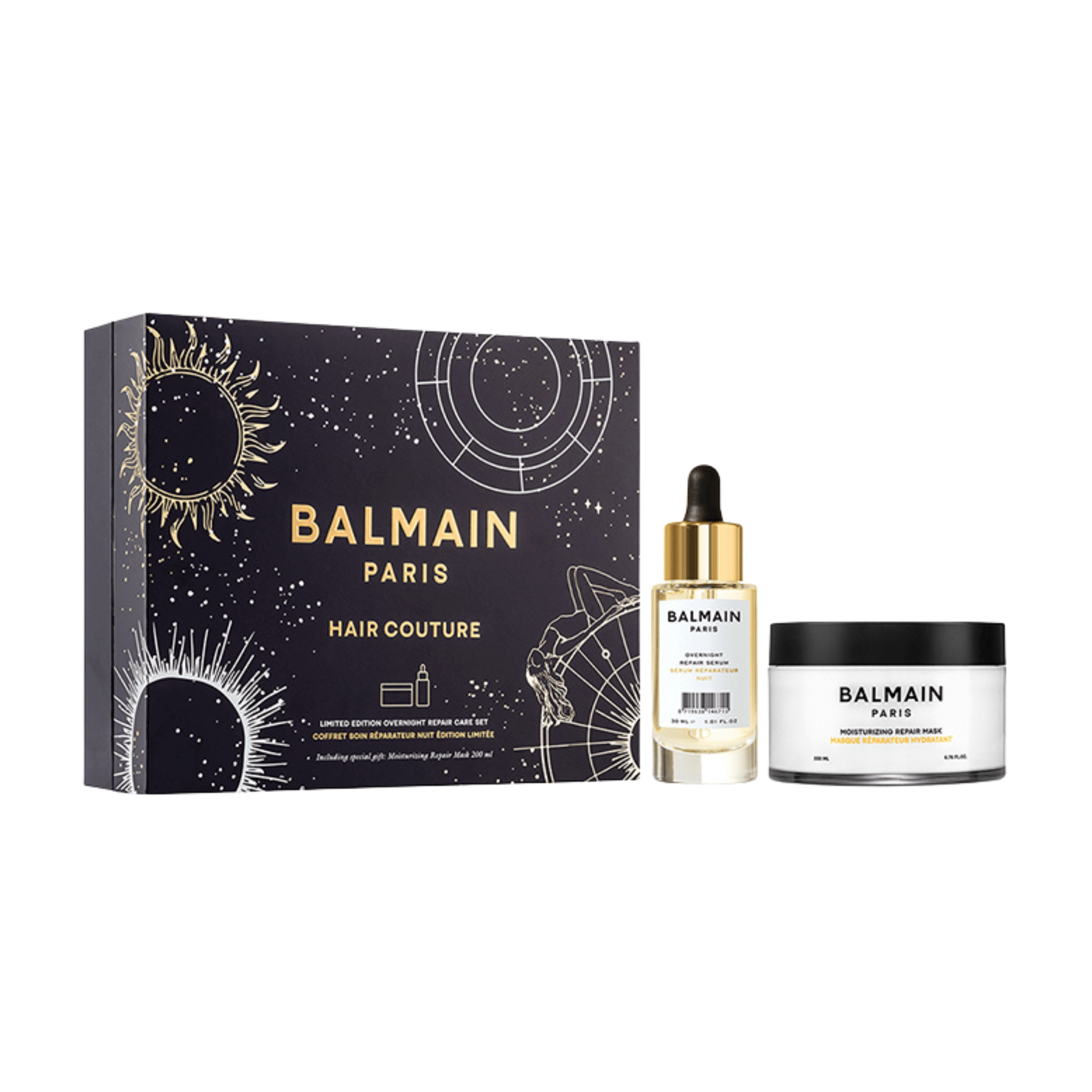 Balmain. Coffret Muse De La Fête - Soins Réparateurs De Nuit (Lancement le 30 Octobre) - Concept C. Shop
