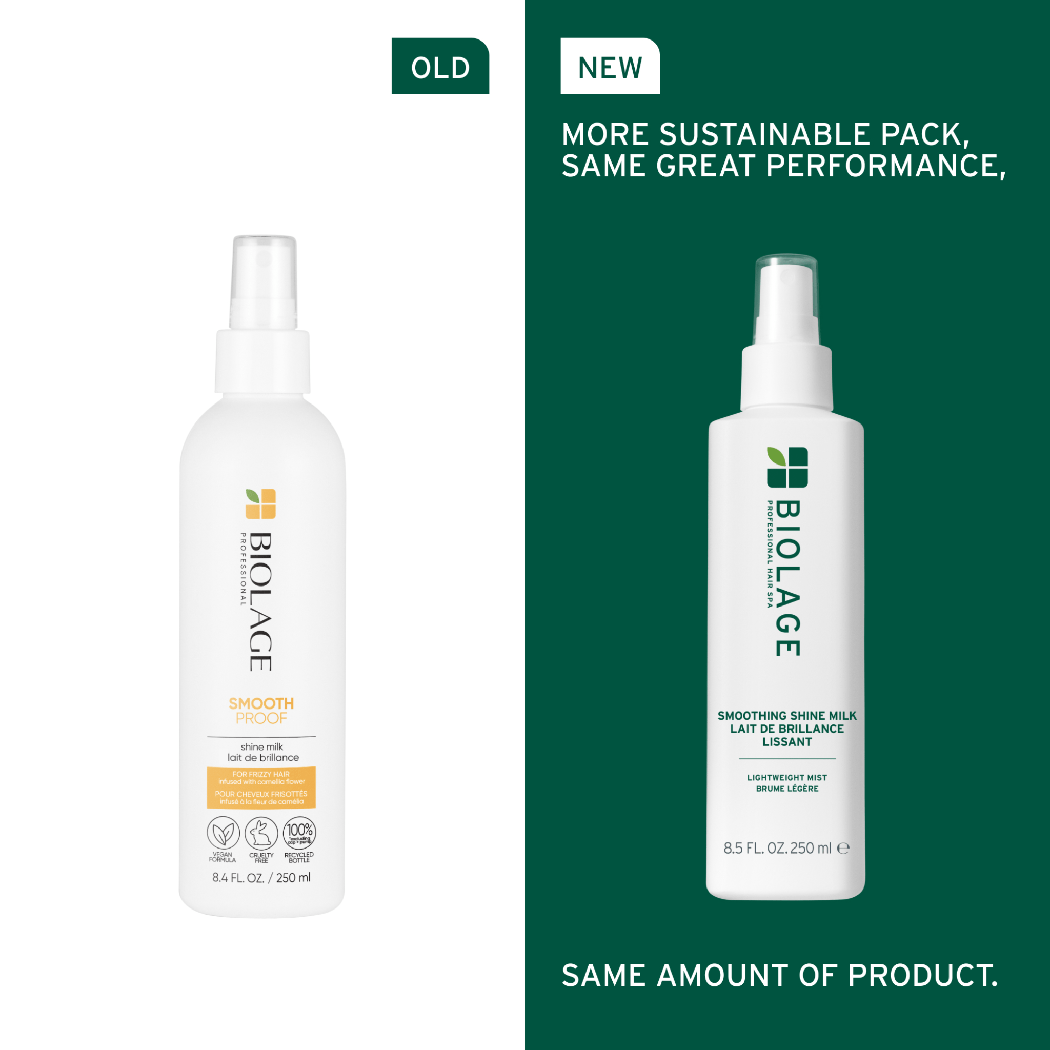 Biolage. Brume de Brillance et d’Hydratation Smooth Shine Milk - 250 ml - Concept C. Shop