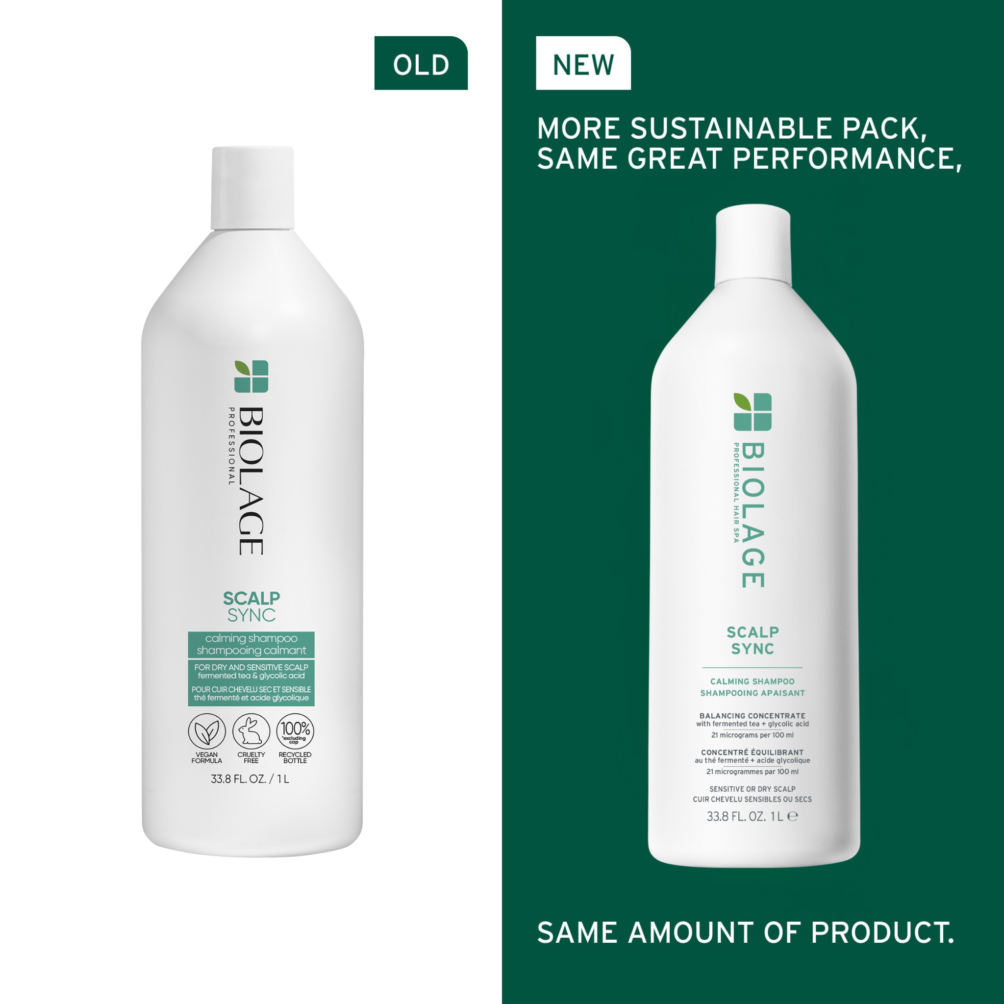 Biolage. Shampoing Apaisant Scalp Sync - 1000 ml - Concept C. Shop