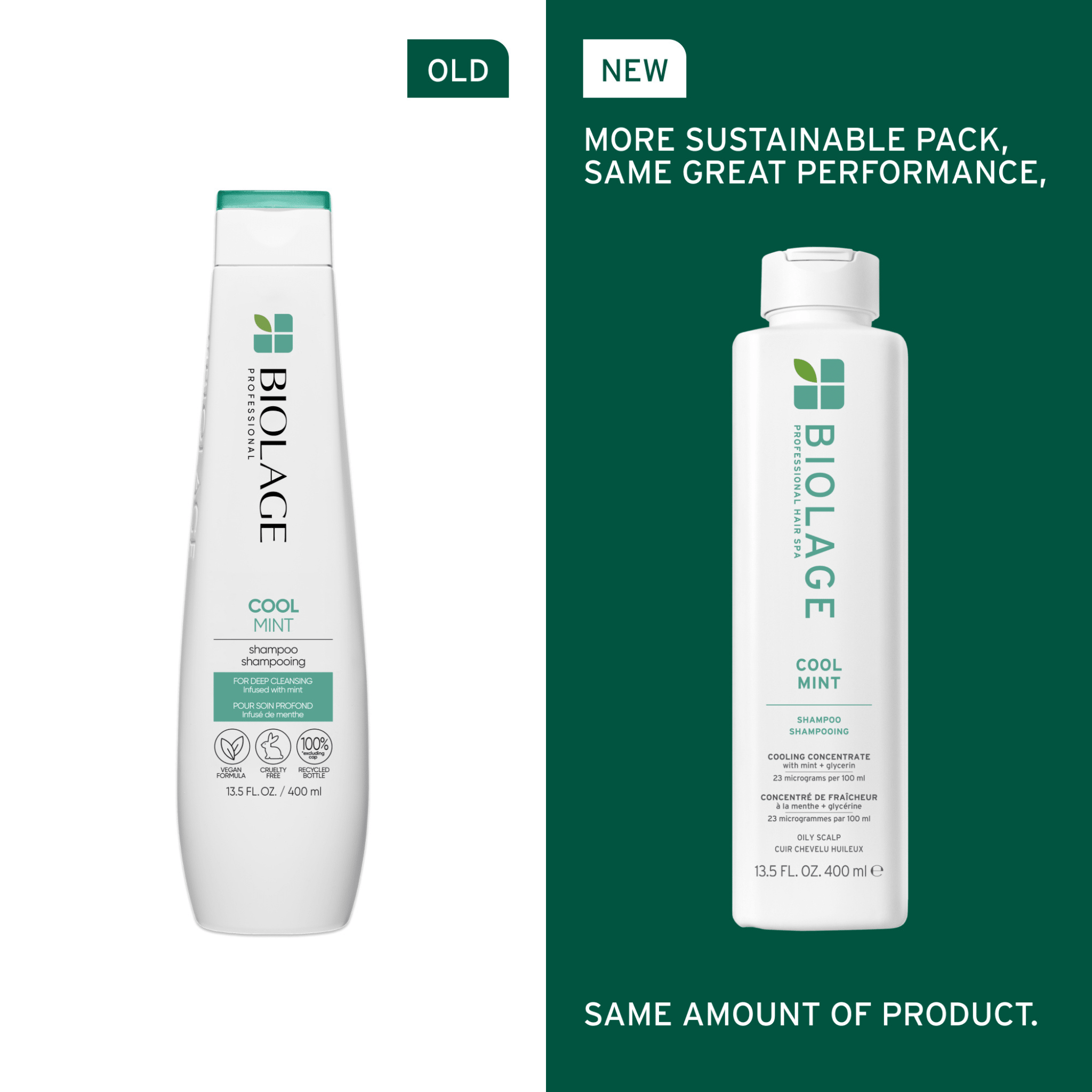 Biolage. Shampoing Équilibrant Cool Mint Scalp Sync - 400 ml - Concept C. Shop