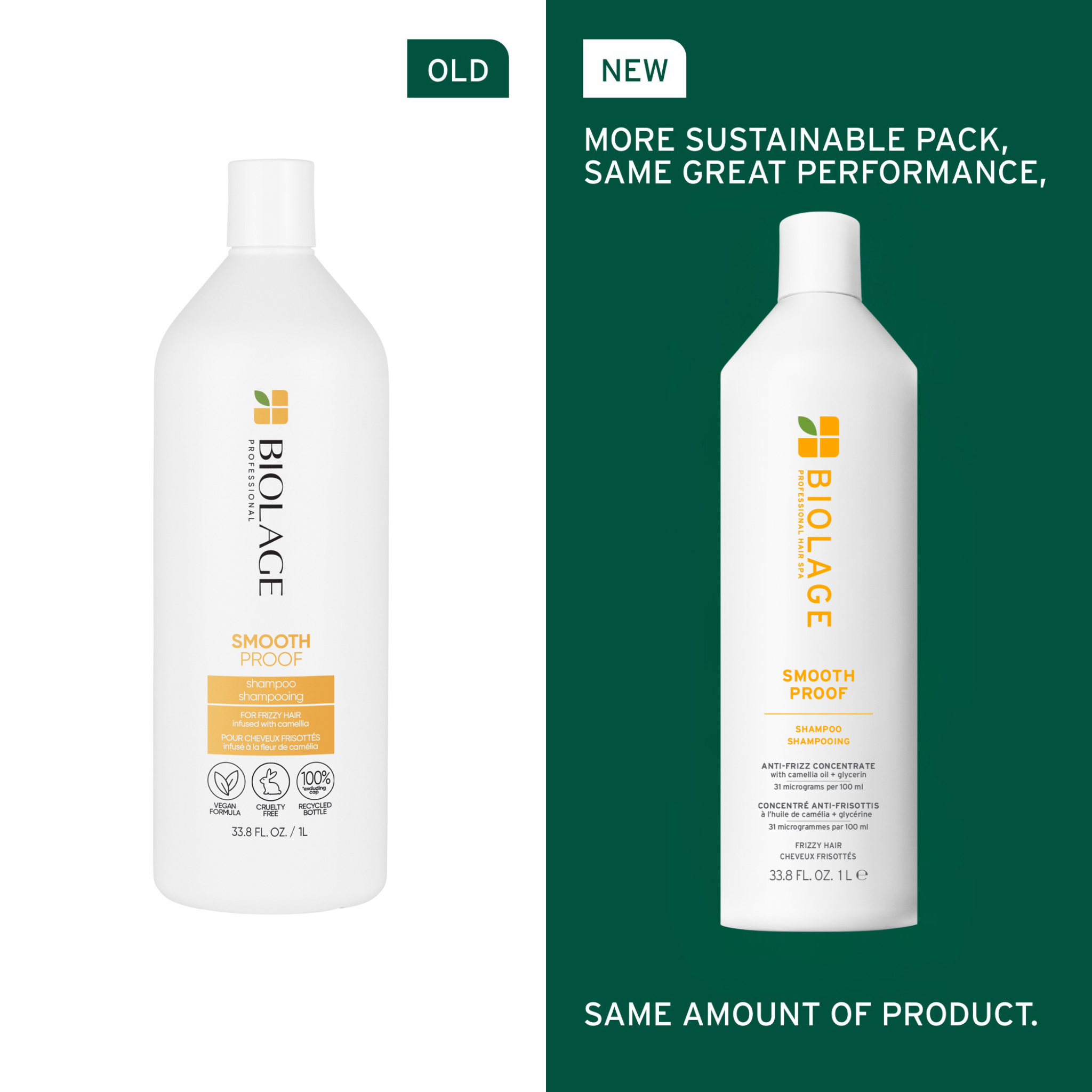 Biolage. Shampoing SmoothProof - 1000 ml - Concept C. Shop