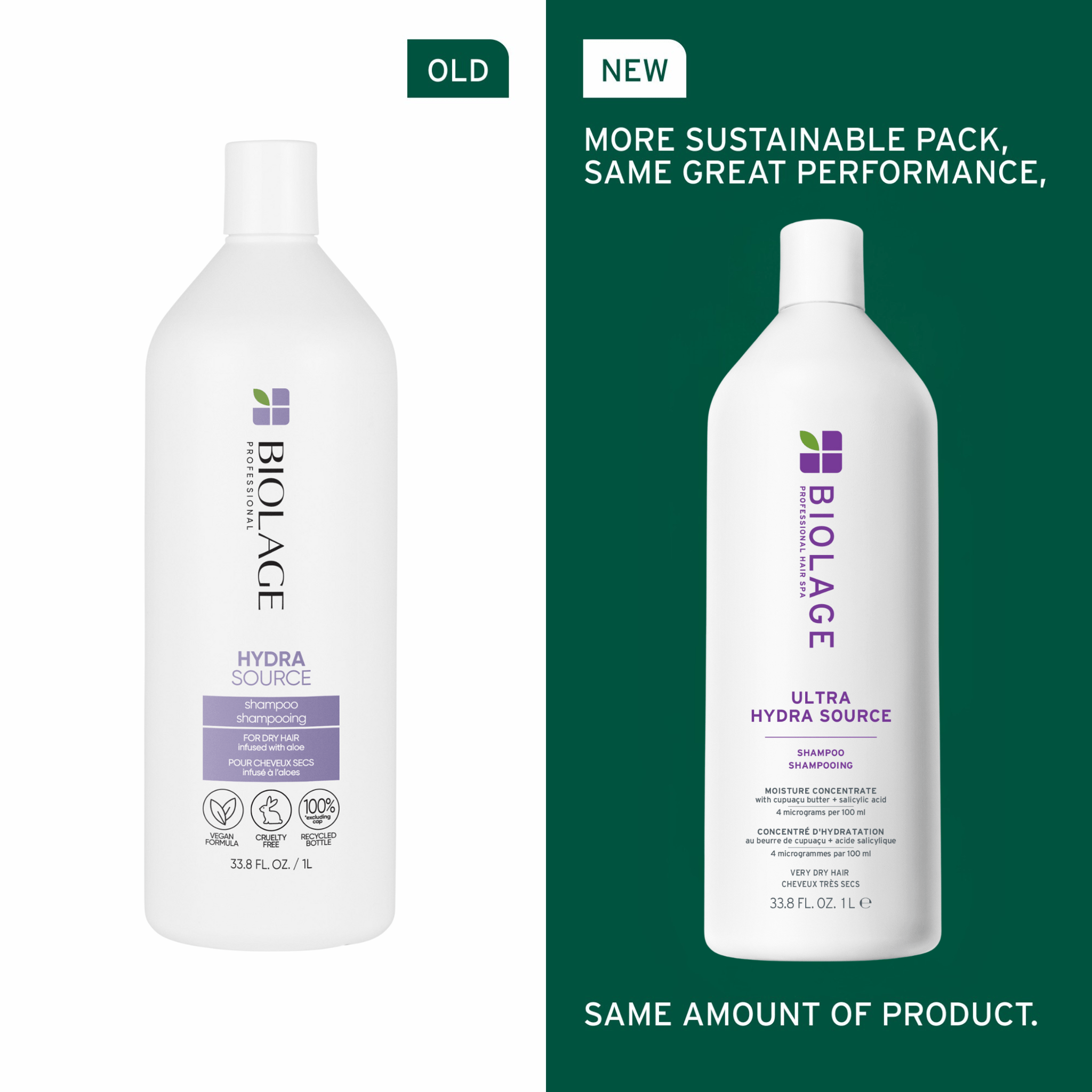 Biolage. Shampoing Ultra Hydra Source - 1000 ml - Concept C. Shop