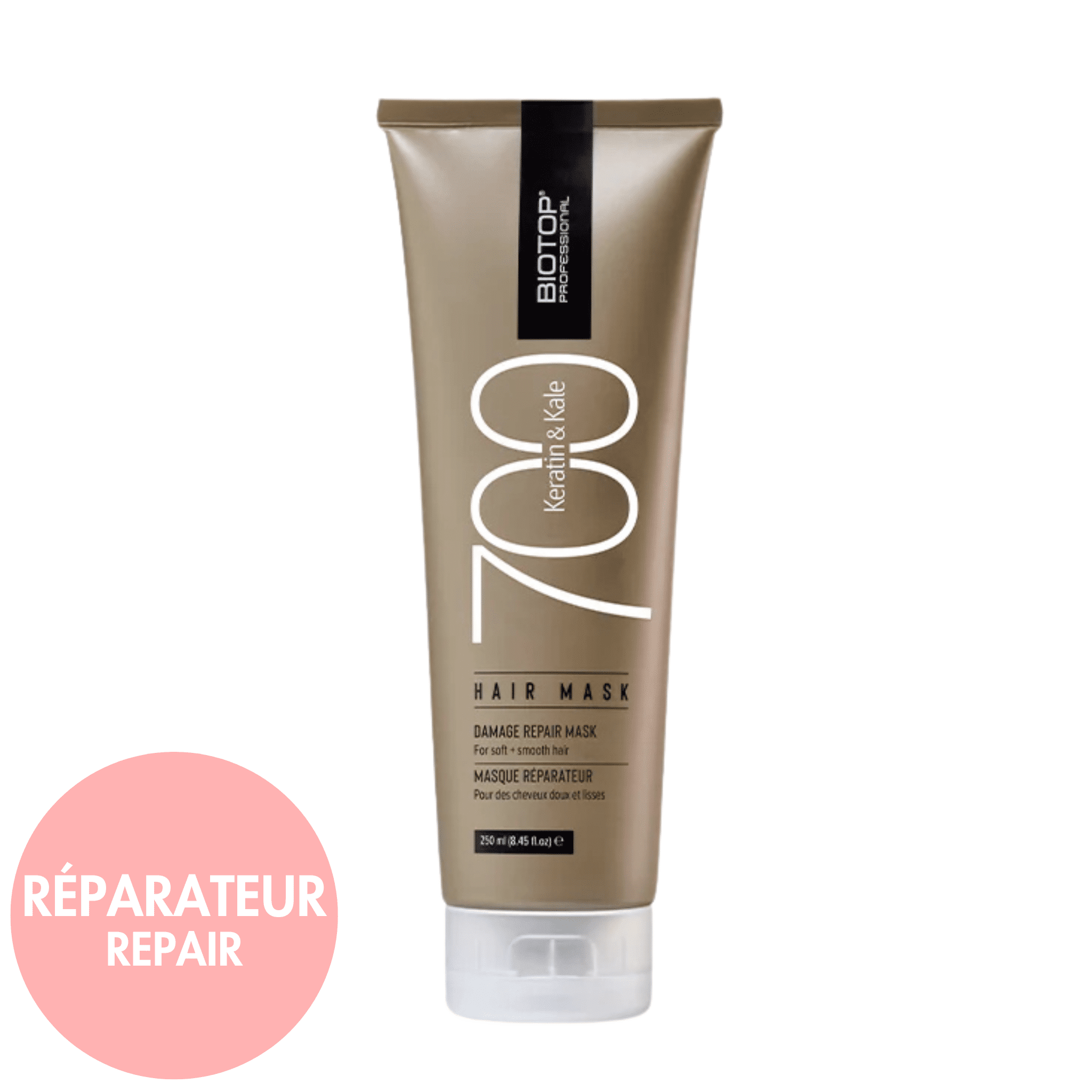Biotop. Masque Réparateur Keratin & Kale 700 - 250 ml - Concept C. Shop