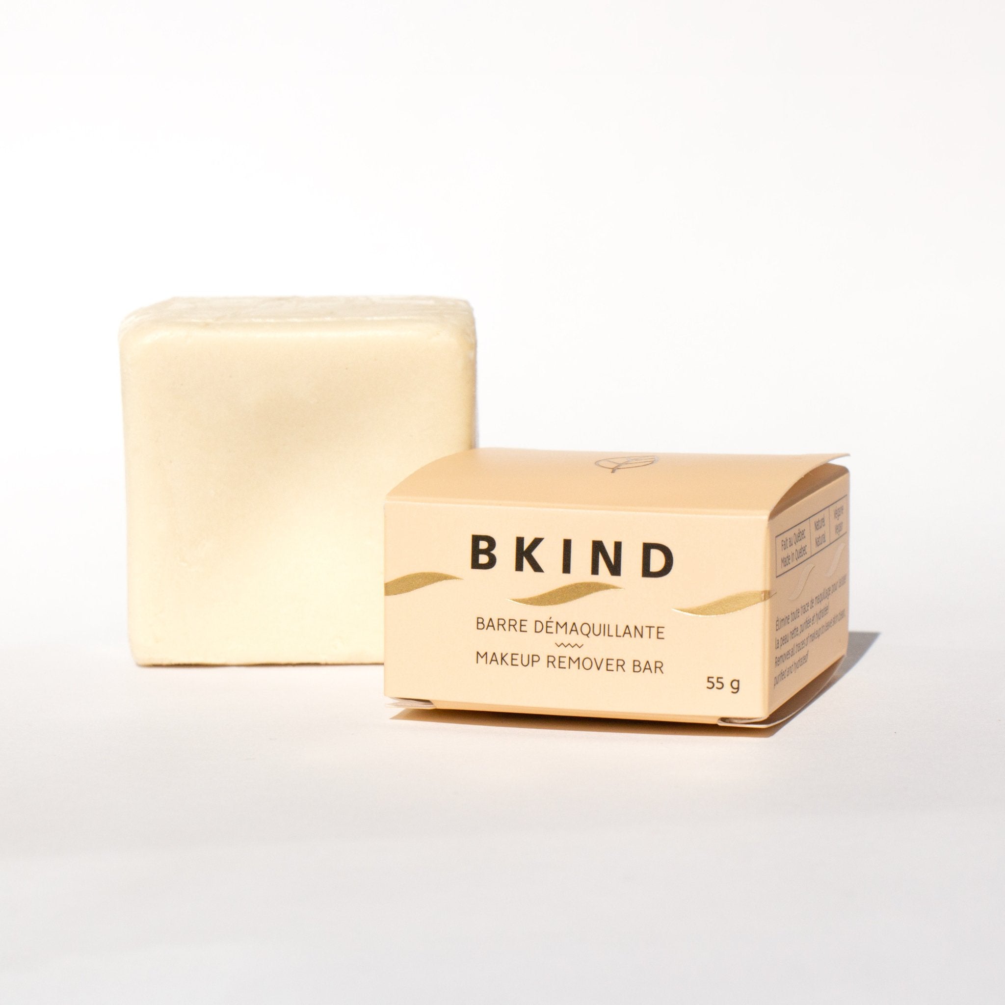 BKIND. Barre Démaquillante avec Squalane et Vitamine E - 55 gr - Concept C. Shop