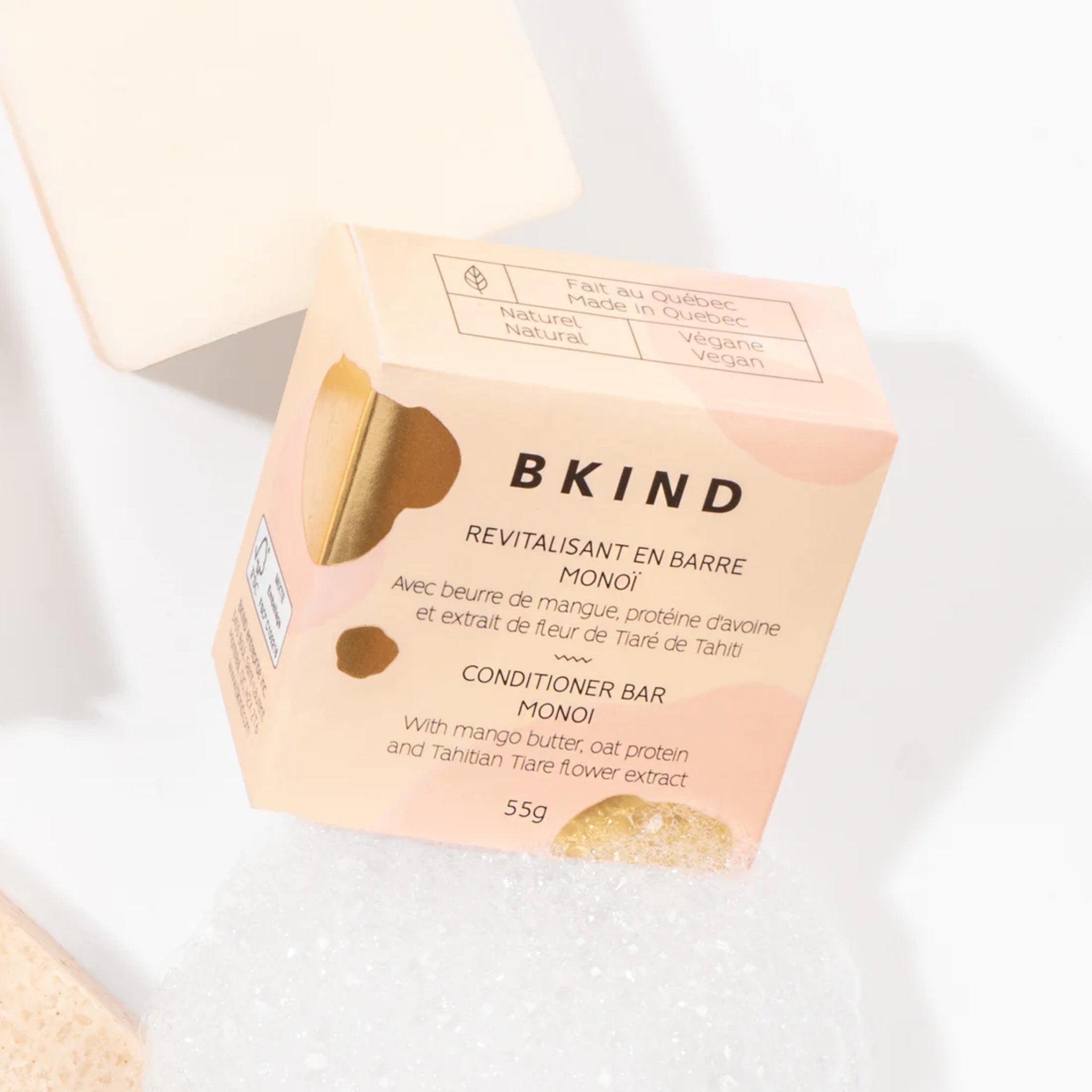 BKIND. Revitalisant en Barre Cheveux Secs ou Fins - 55 g - Concept C. Shop