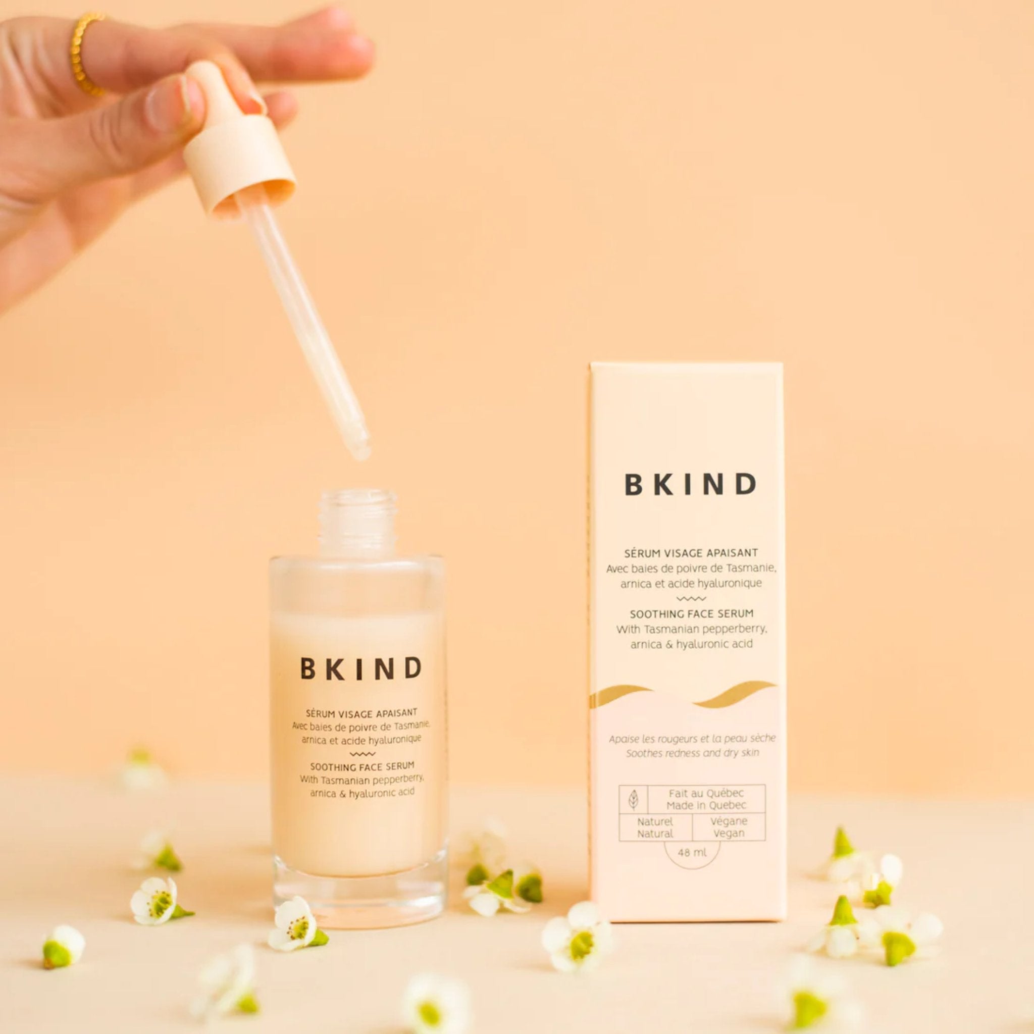 BKIND. Sérum Visage Apaisant avec Arnica et Acide Hyaluronique - 48 ml - Concept C. Shop